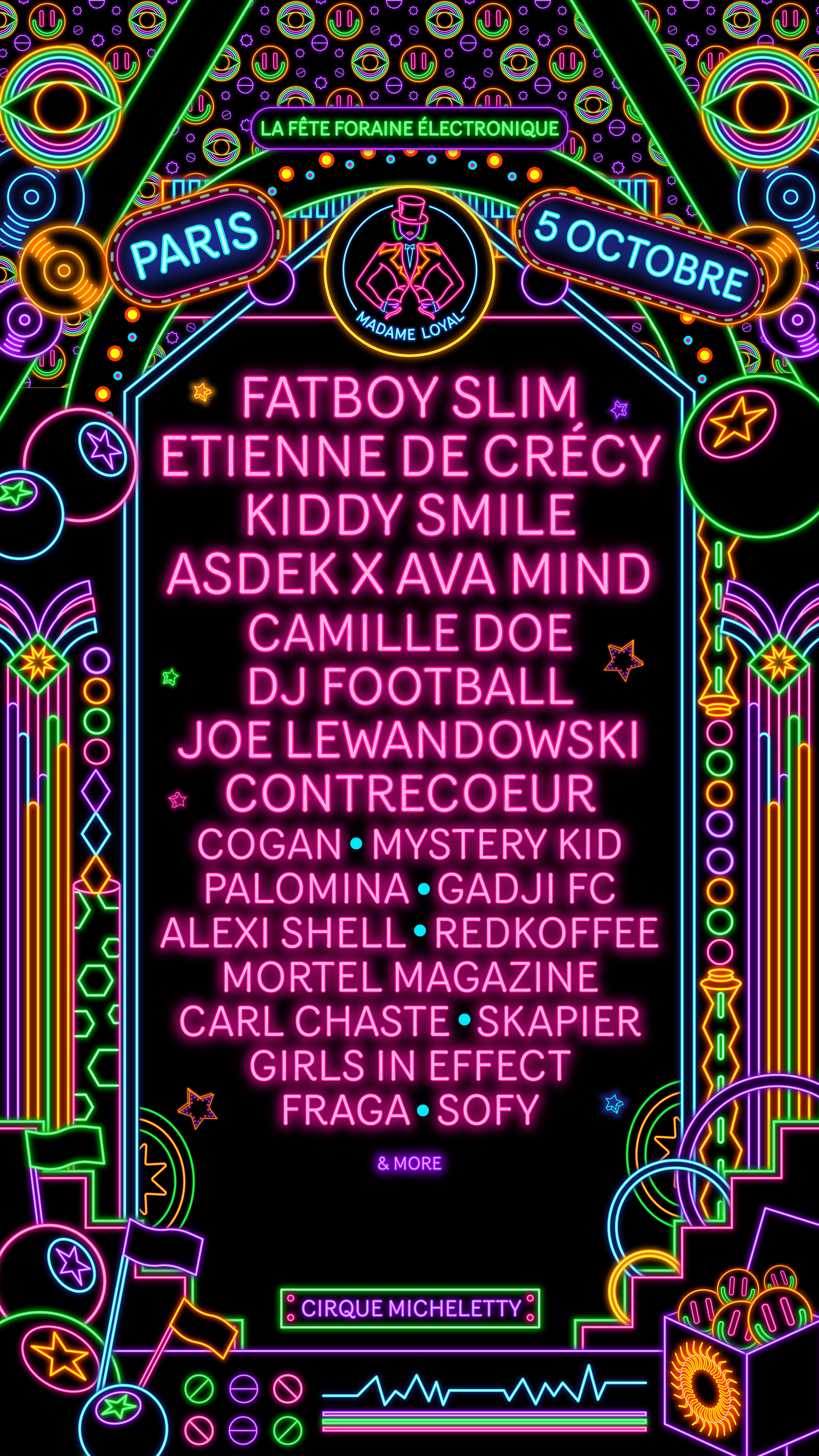 Madame Loyal : Fatboy Slim, Etienne De Crecy, Kiddy Smile..