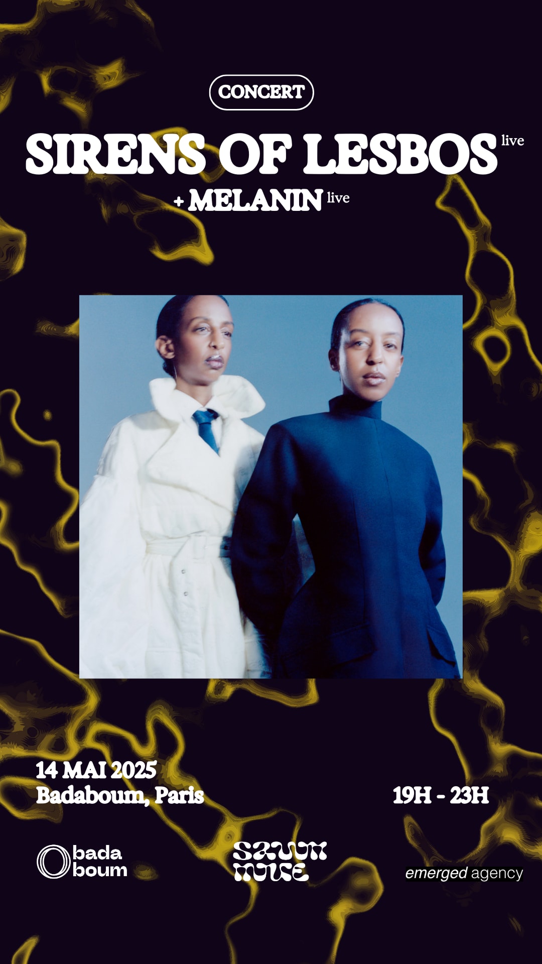 Concert — Sirens Of Lesbos (+) Melanin