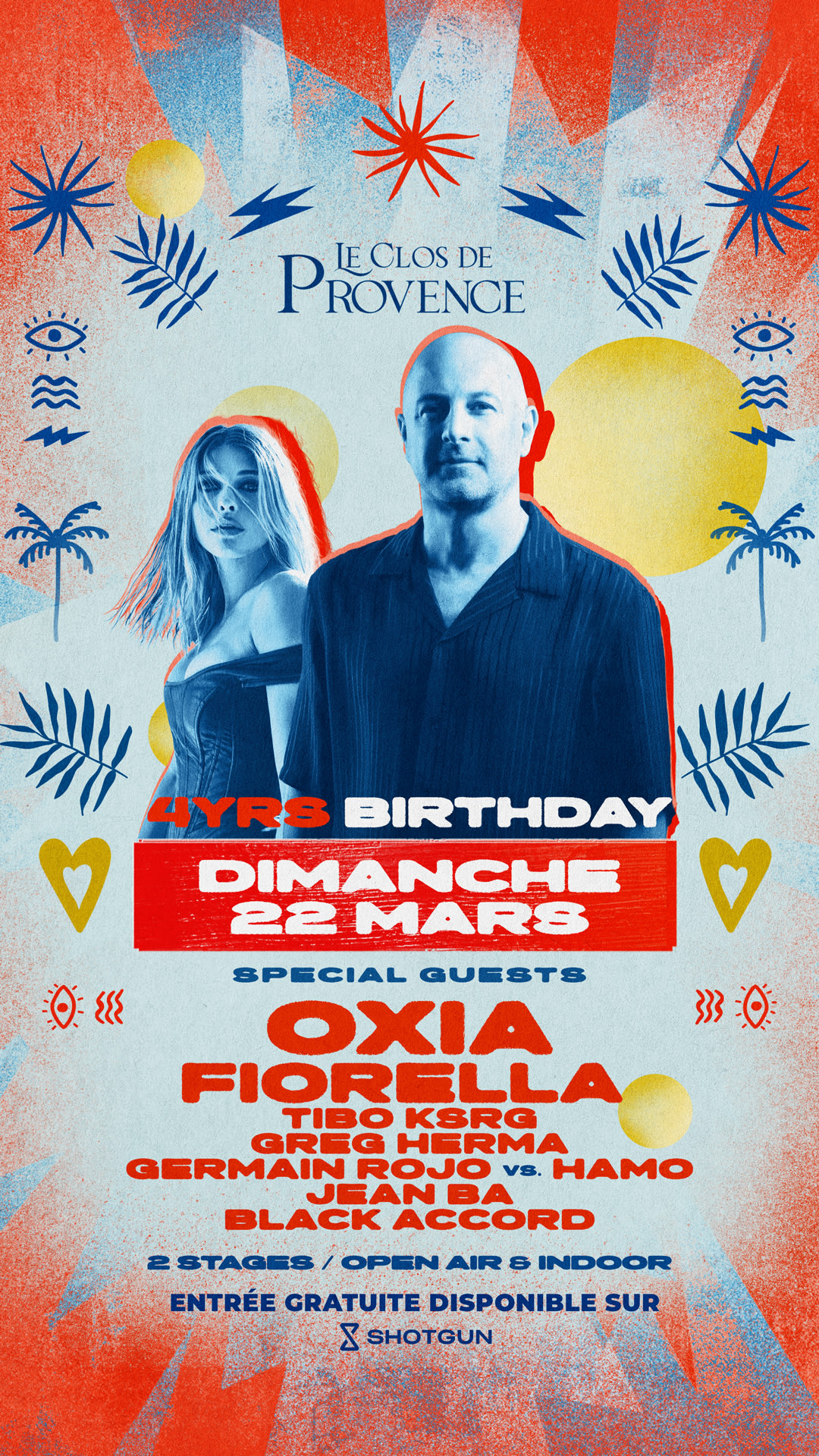 Dim 22 Mars I Oxia, Fiorella & More I Clos De Provence