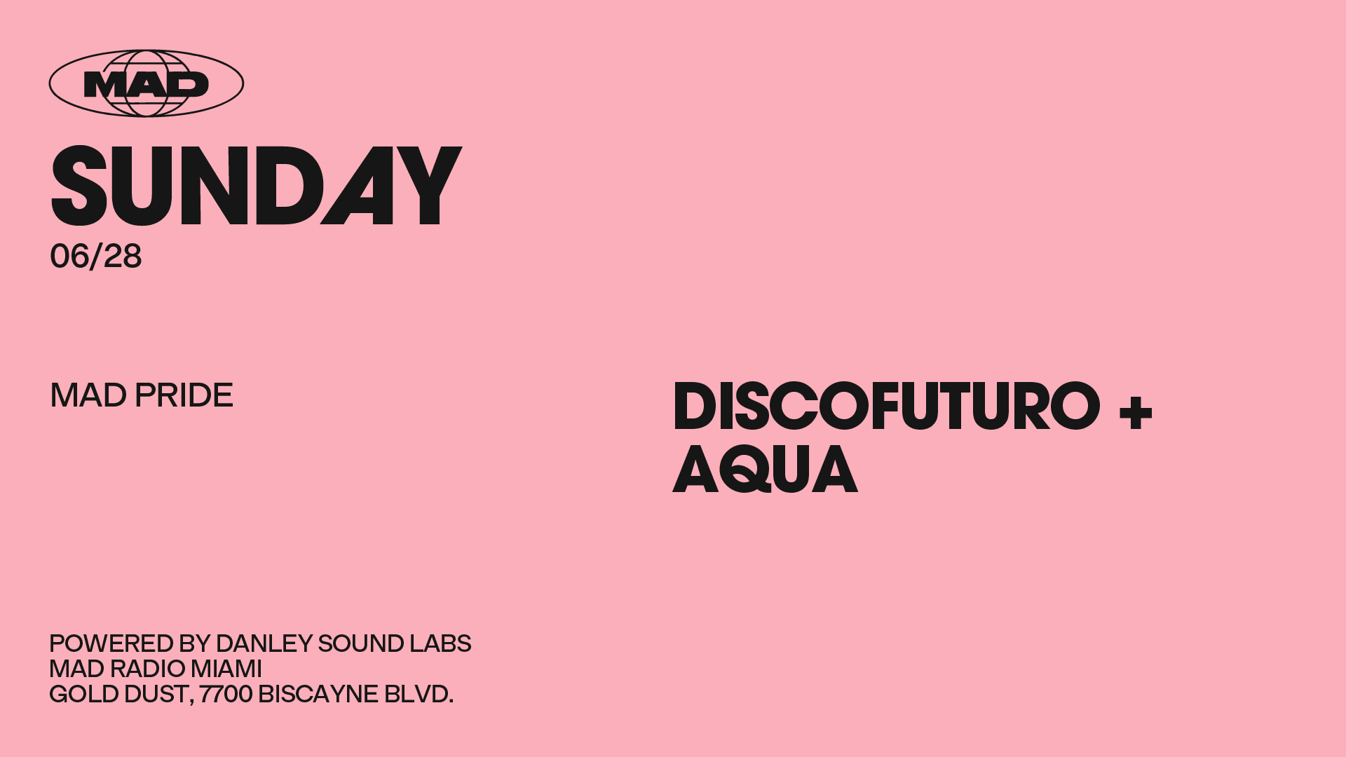 Mad Pride: Discosonido + Aqua