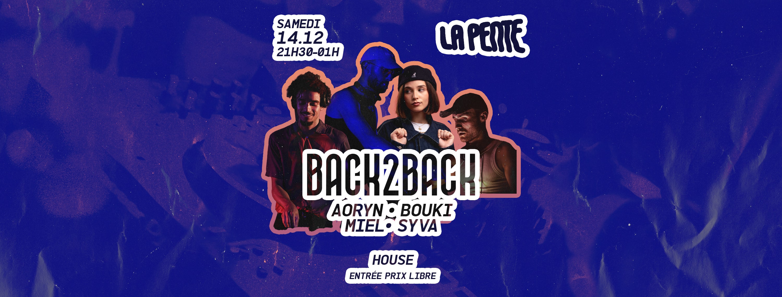 Back2back W/ Aoryn, Bouki, Miel, Syva