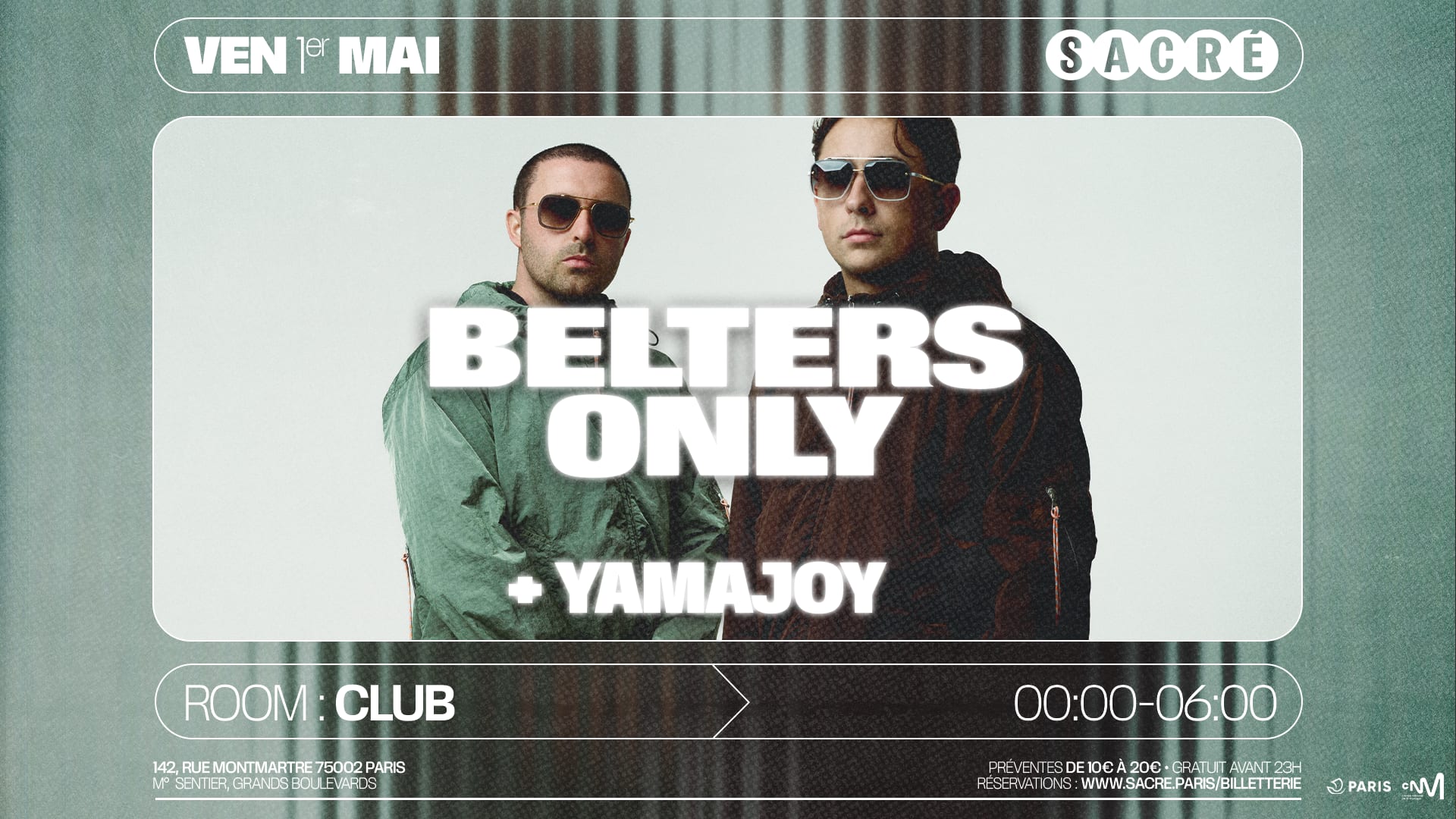 Sacré Présente : Belters Only + Yamajoy