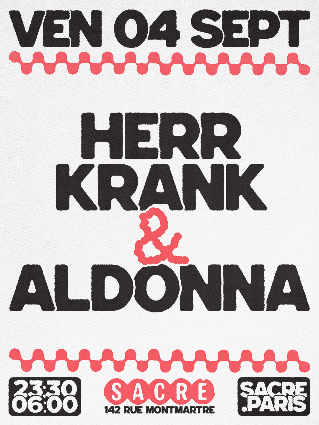 Sacré Présente : Herr Krank & Aldonna