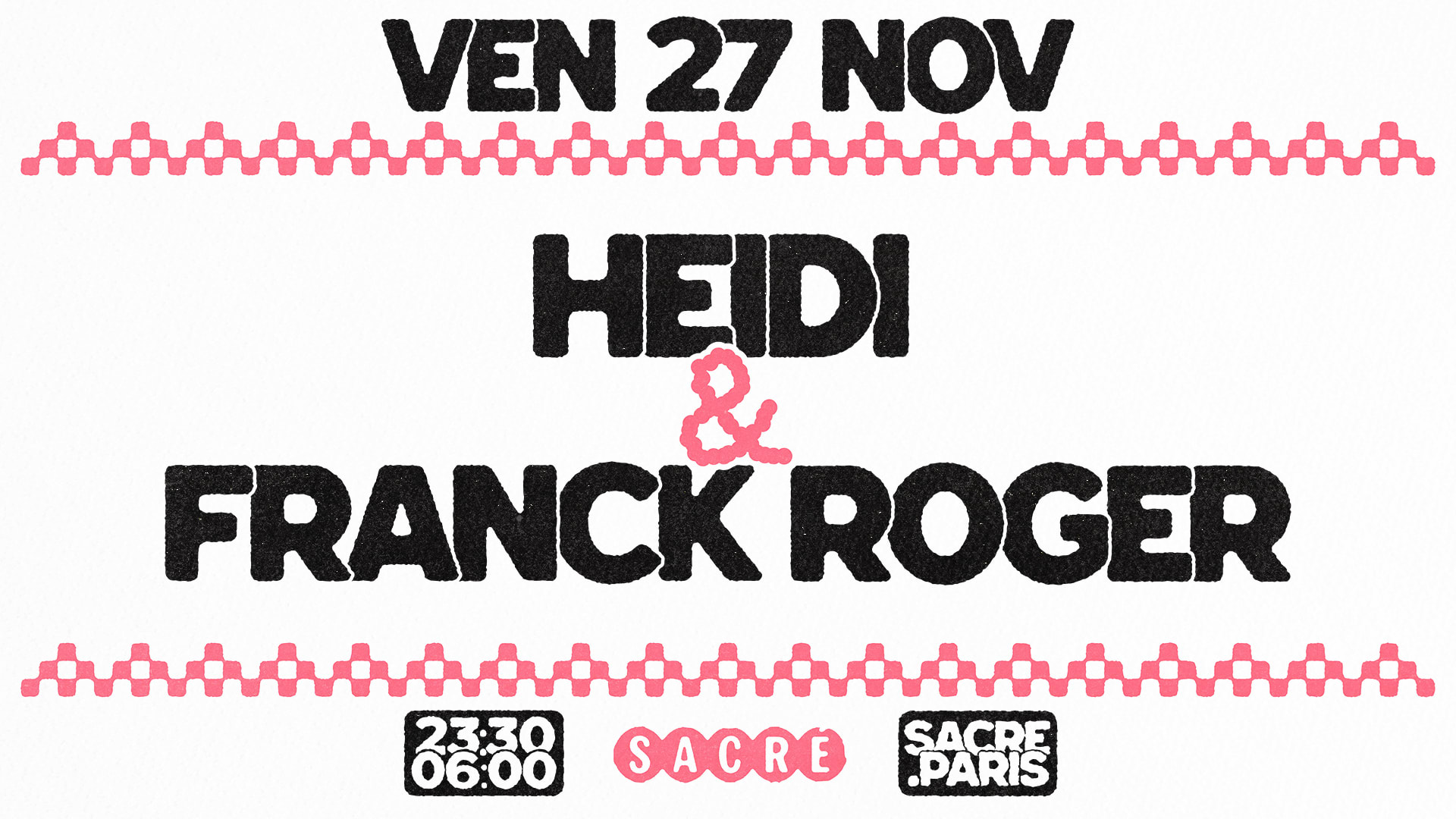 Sacré Présente : Heidi & Franck Roger