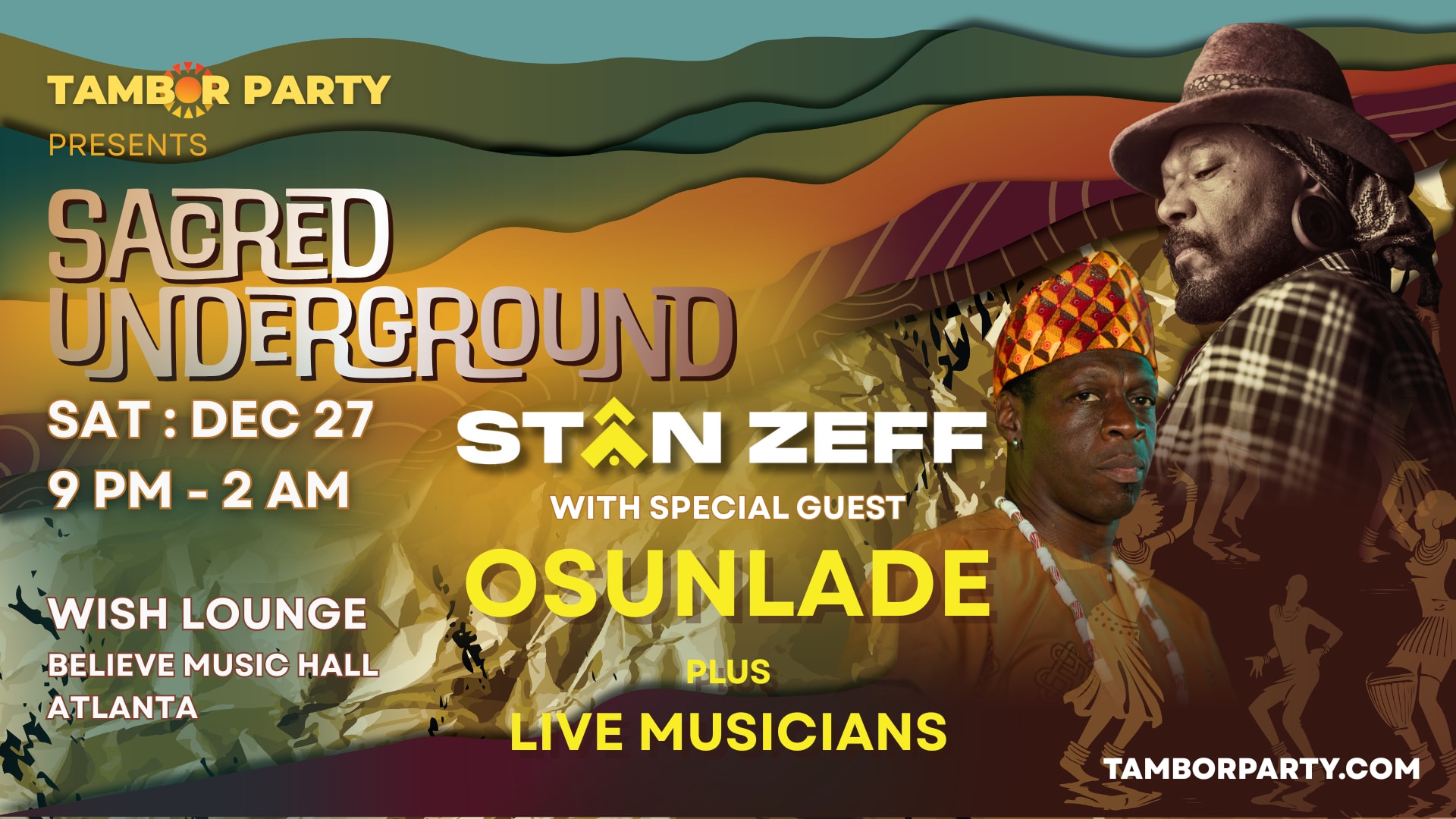Tambor Party Presents 'sacred Underground' - Dec 27