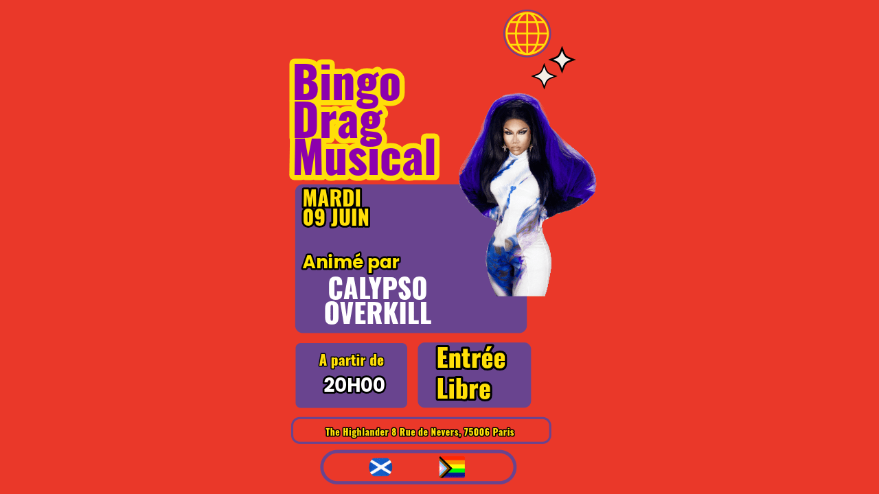 Bingo Drag Musical : Calypso Overkill