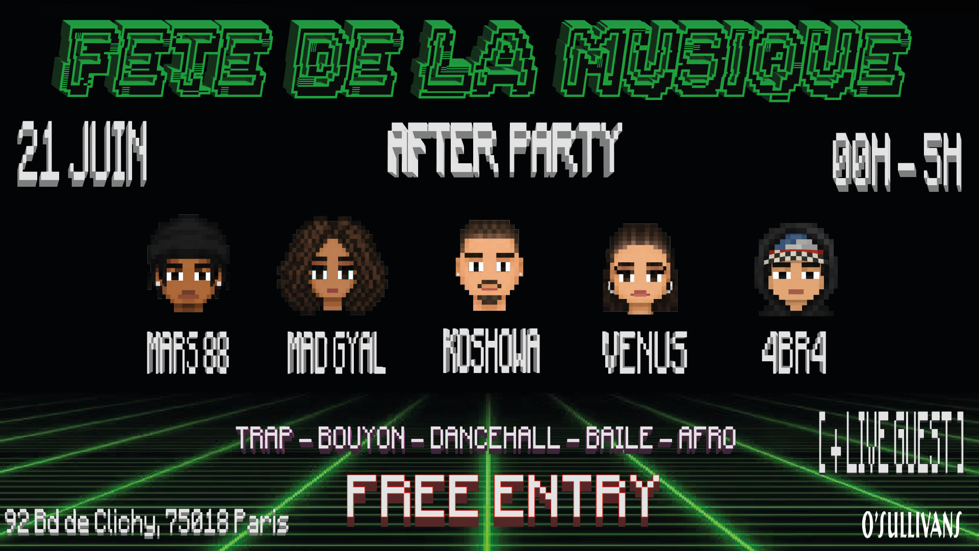 Fête De La Musique Free After Party - O'sullivans Pigalle