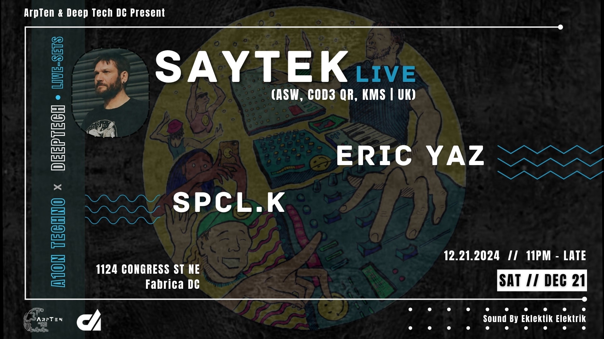 A10n Techno X Deeptech After: Saytek Live (Asw, Fabric | Uk)
