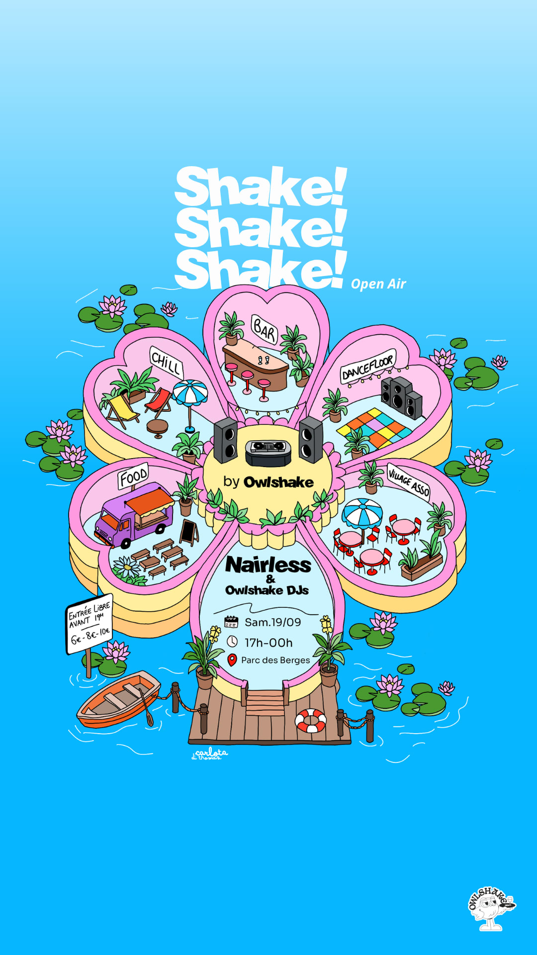 🌿🦉 Shake! Shake! Shake! Open Air 🦉🌿