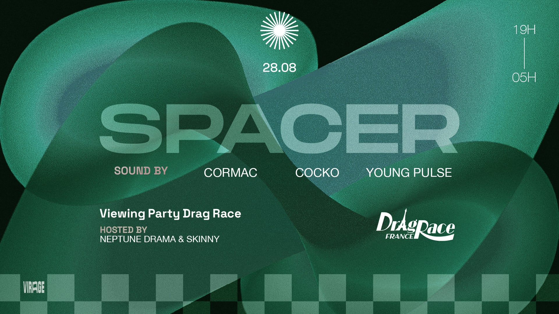 Spacer Viewing Drag Race Party France : Cormac, Cocko & More