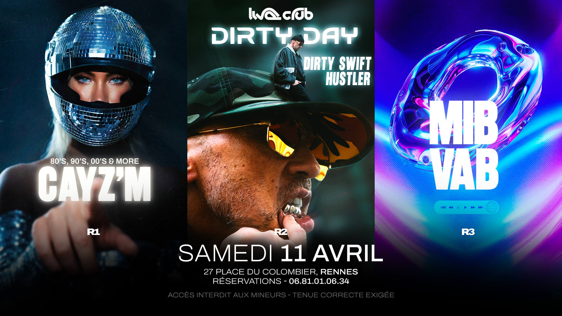 Holiday : Dirty Swift& Hustler (R1) - Cayz'm (R1) - Mib (R3)