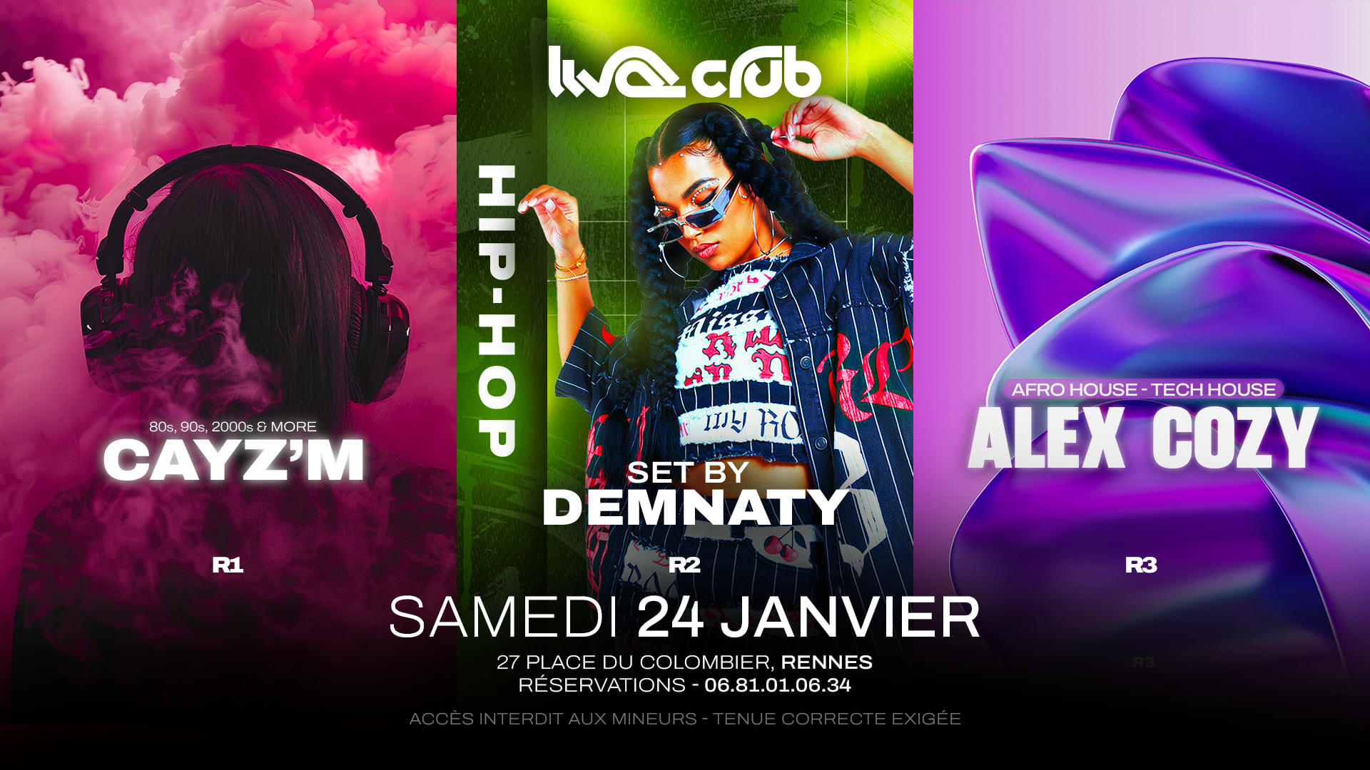 Good Vibes Only : Cayz'm (R1) + Demnaty (R2) + Alex (R3)