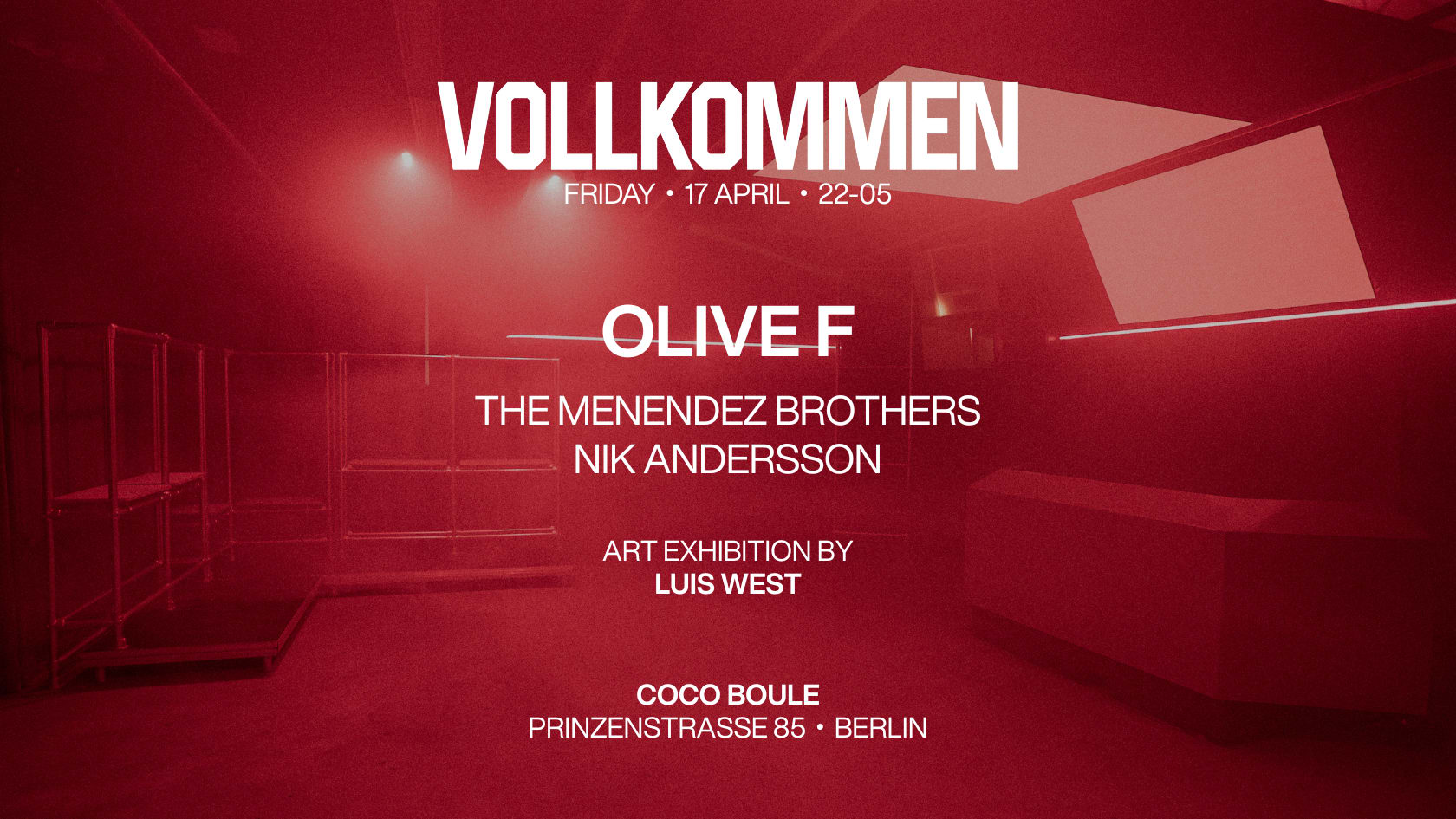 Vollkommen - Art & Club Night @ Coco Boule | 17.04.2026