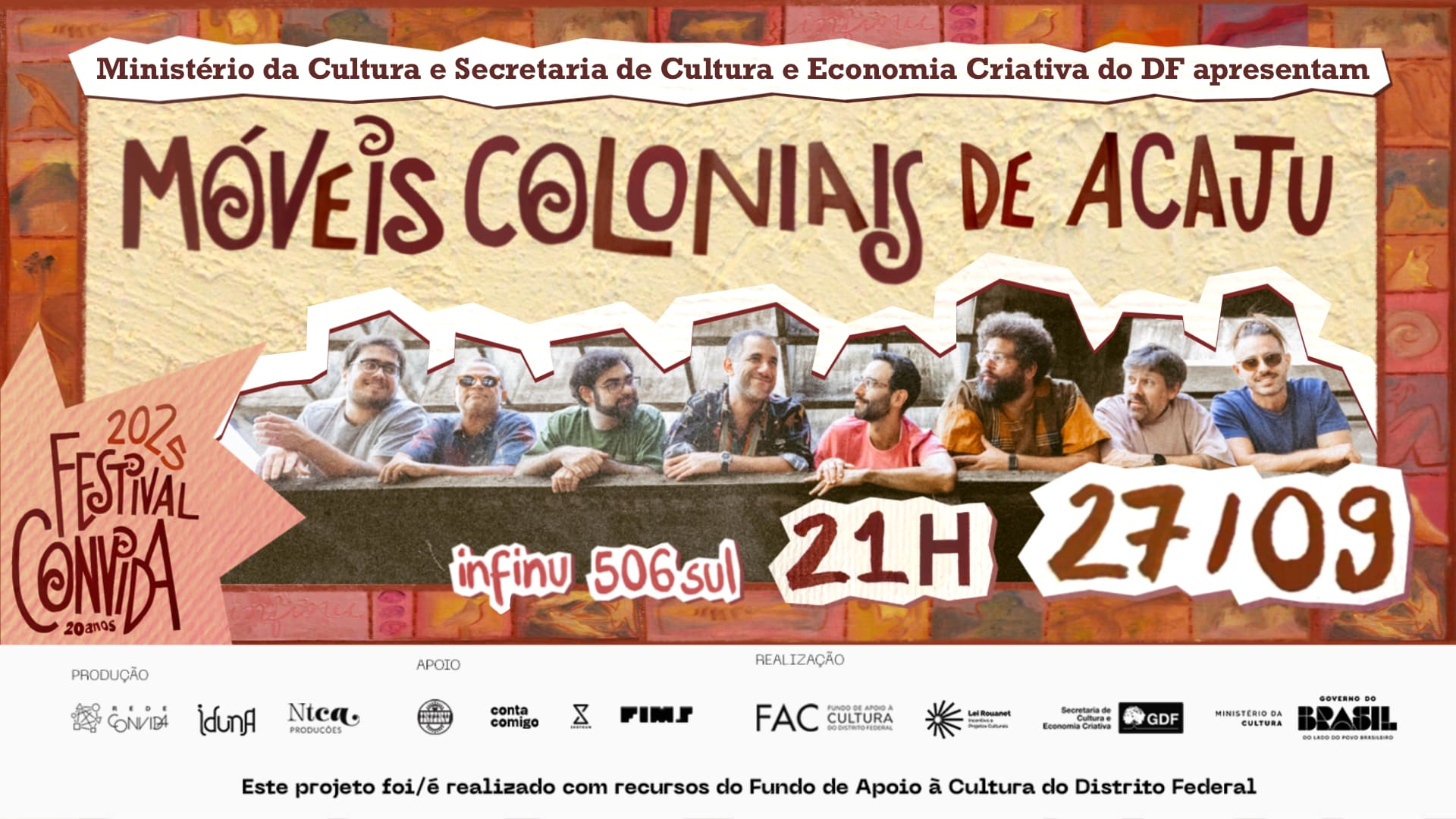 27/09 Festival Convida 2025 - Móveis Coloniais De Acaju