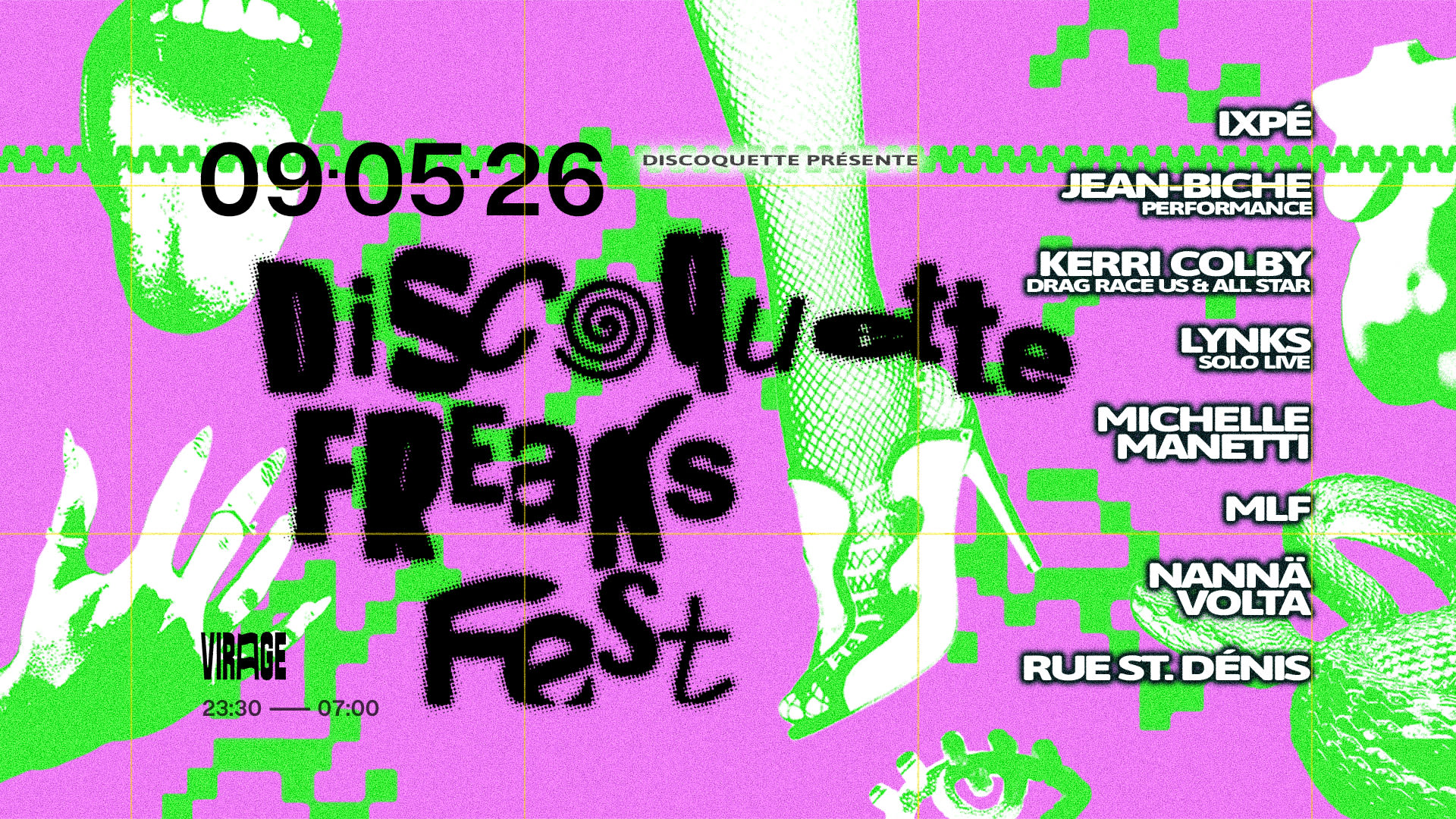Discoquette Freaks : Kerri Colby, Lynks, Michelle Manetti
