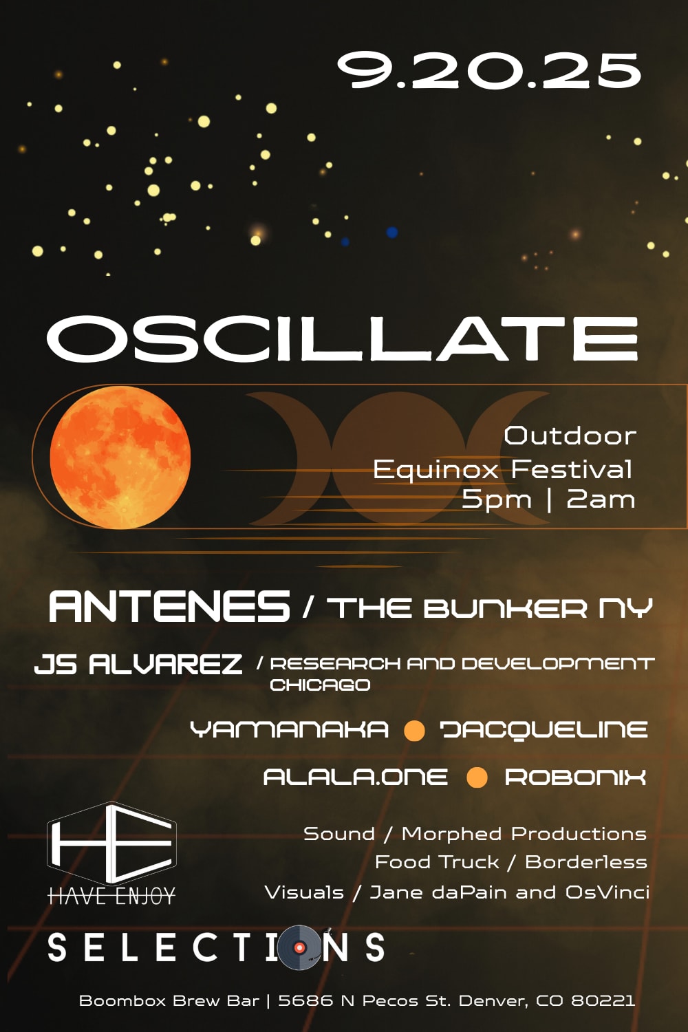 Antenes - Saturday, September 20th