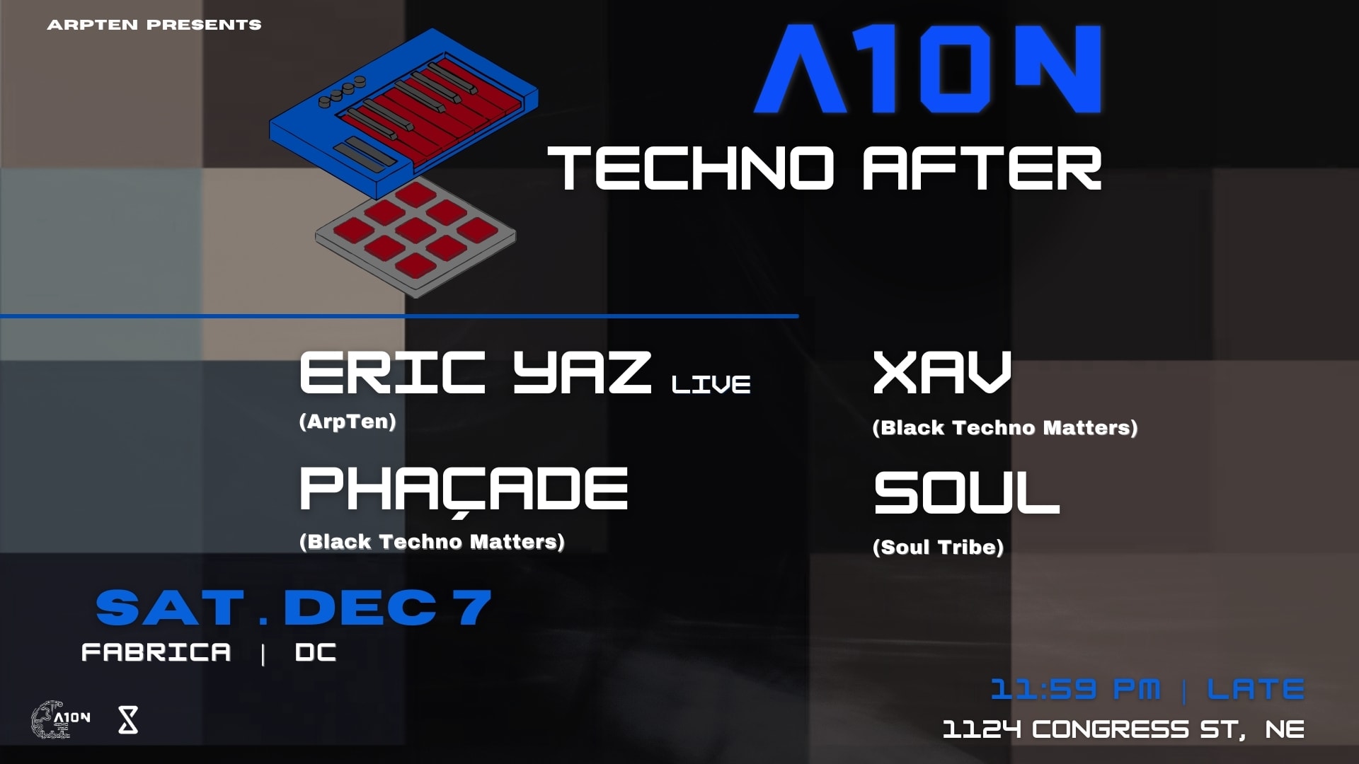 A10n Techno After : Eric Yaz (Live) - Xav - Phaçade - Soul