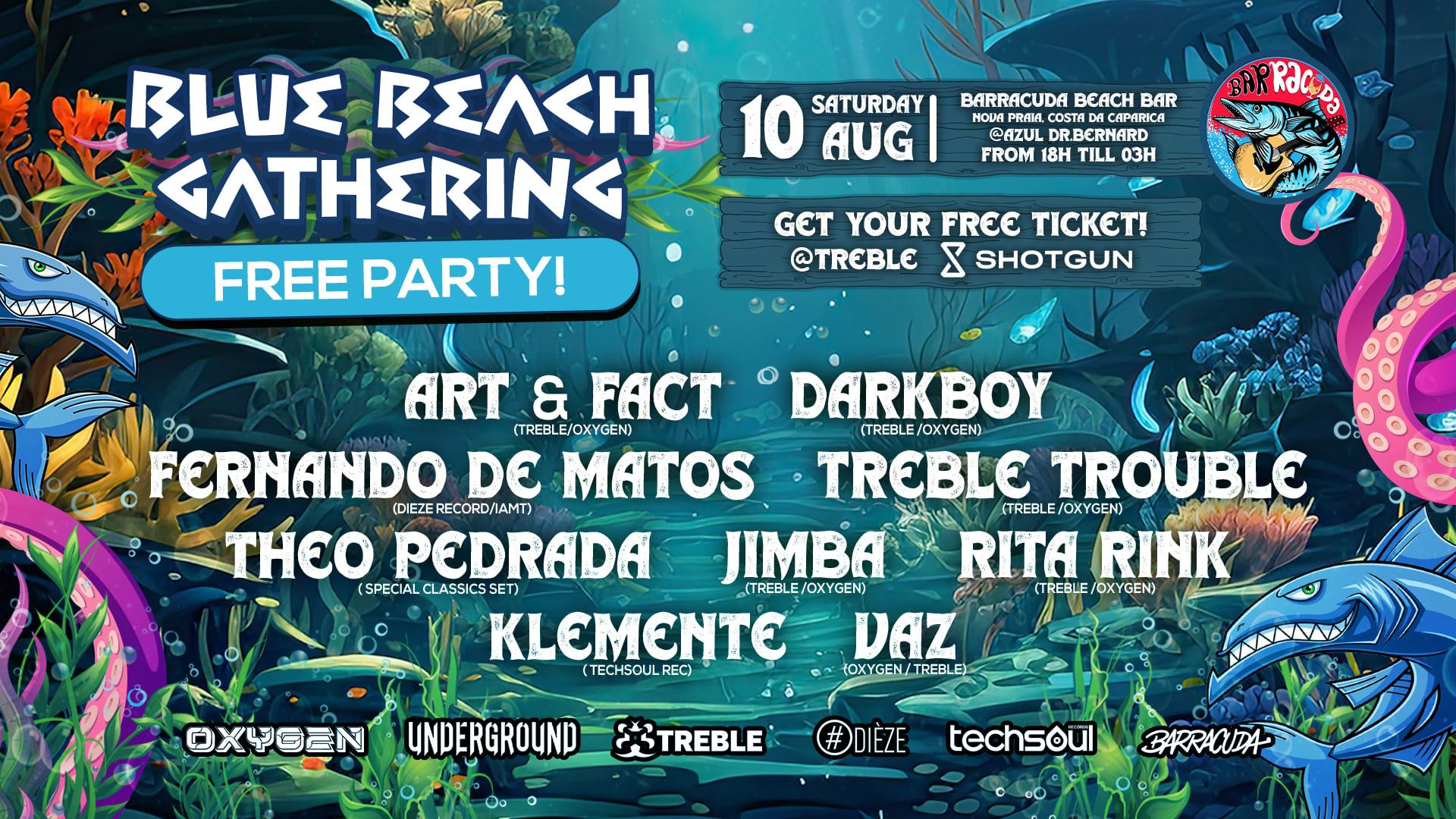 Treble Presents : Free Party Blue Beach Gathering