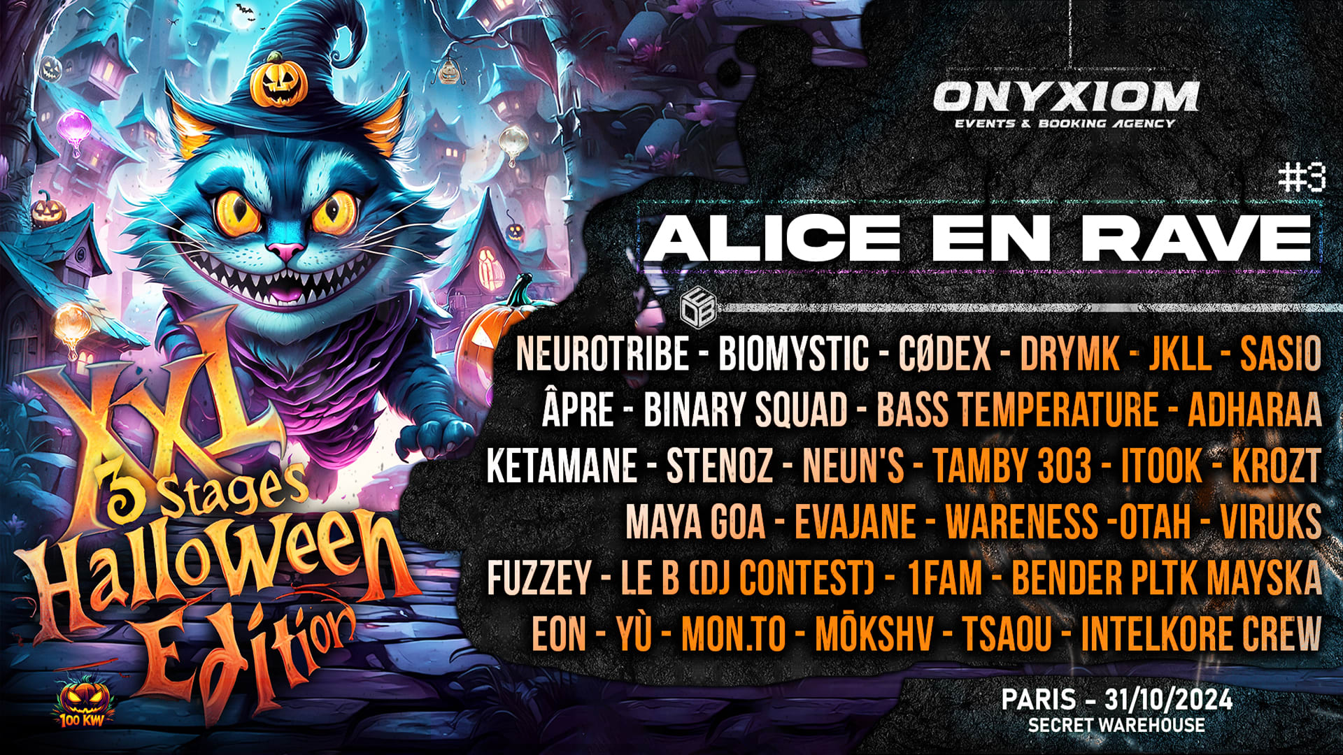 🎃 Alice En Rave 3 - Halloween Xxl Edition 100kw 3 Stages !