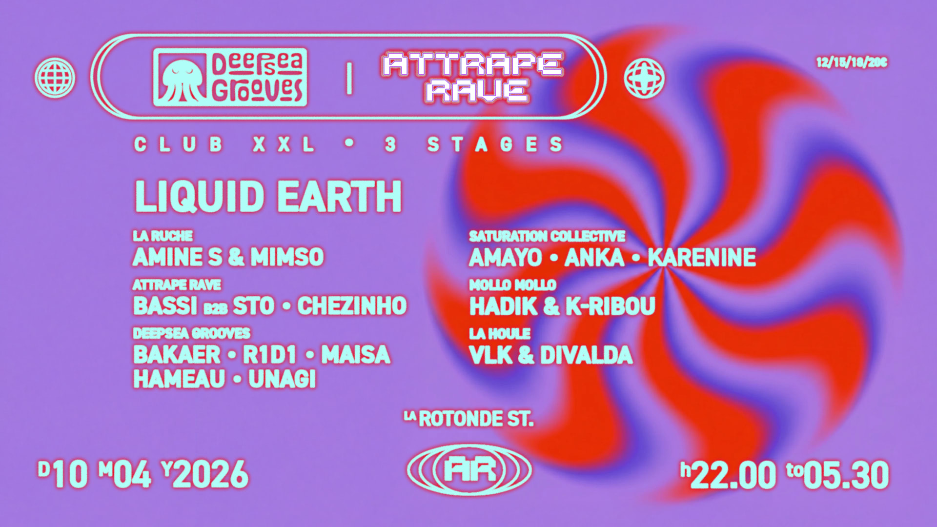Deepsea Grooves X Attrape Rave : Liquid Earth & More