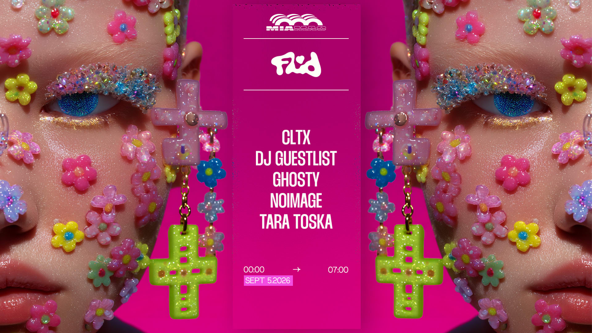 Fluid : Cltx, Dj Guestlist, Noimage, Ghosty & Tara Toska