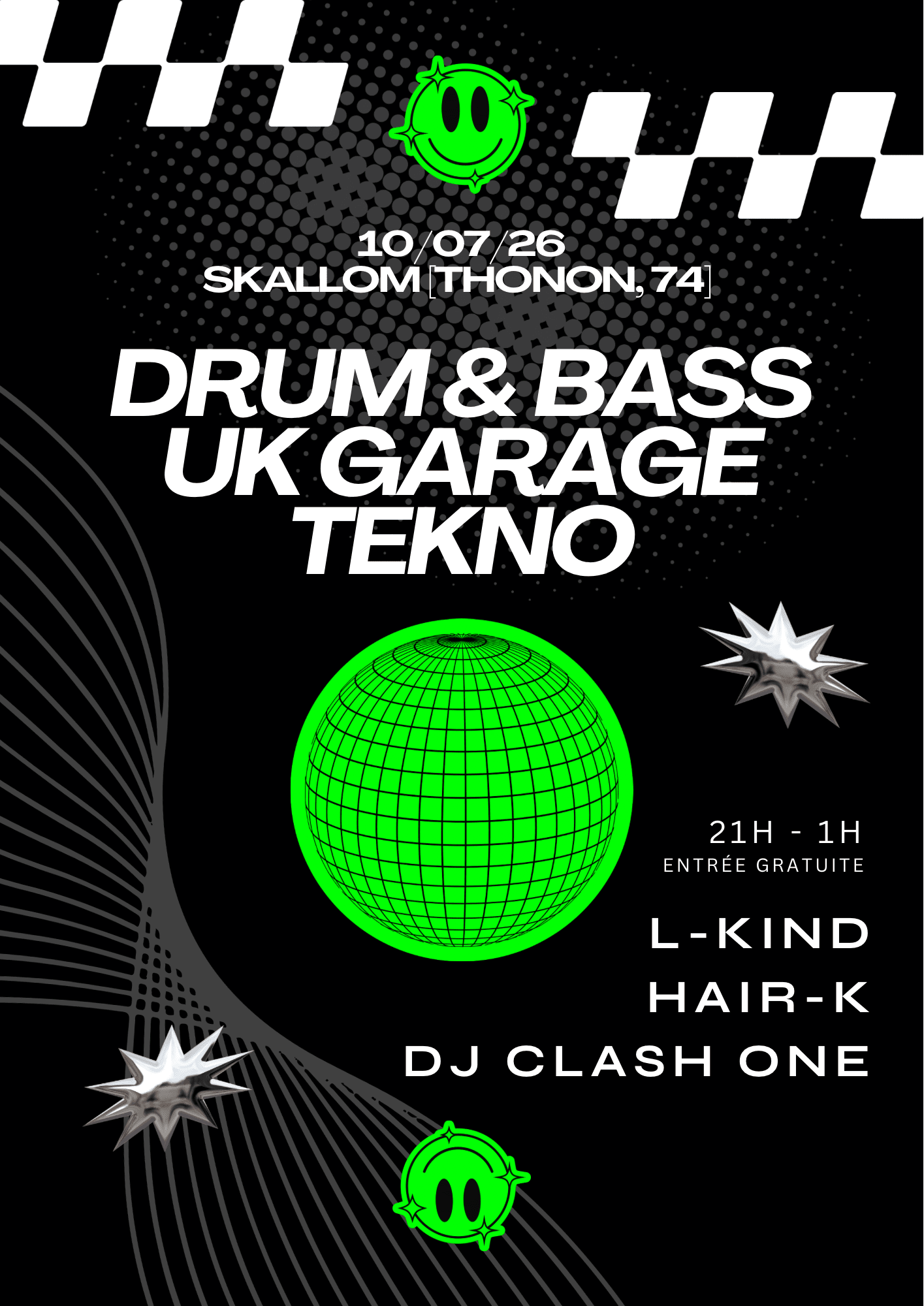 Gratuit - Drum & Bass / Uk Garage / Tekno - Skallom, Thonon