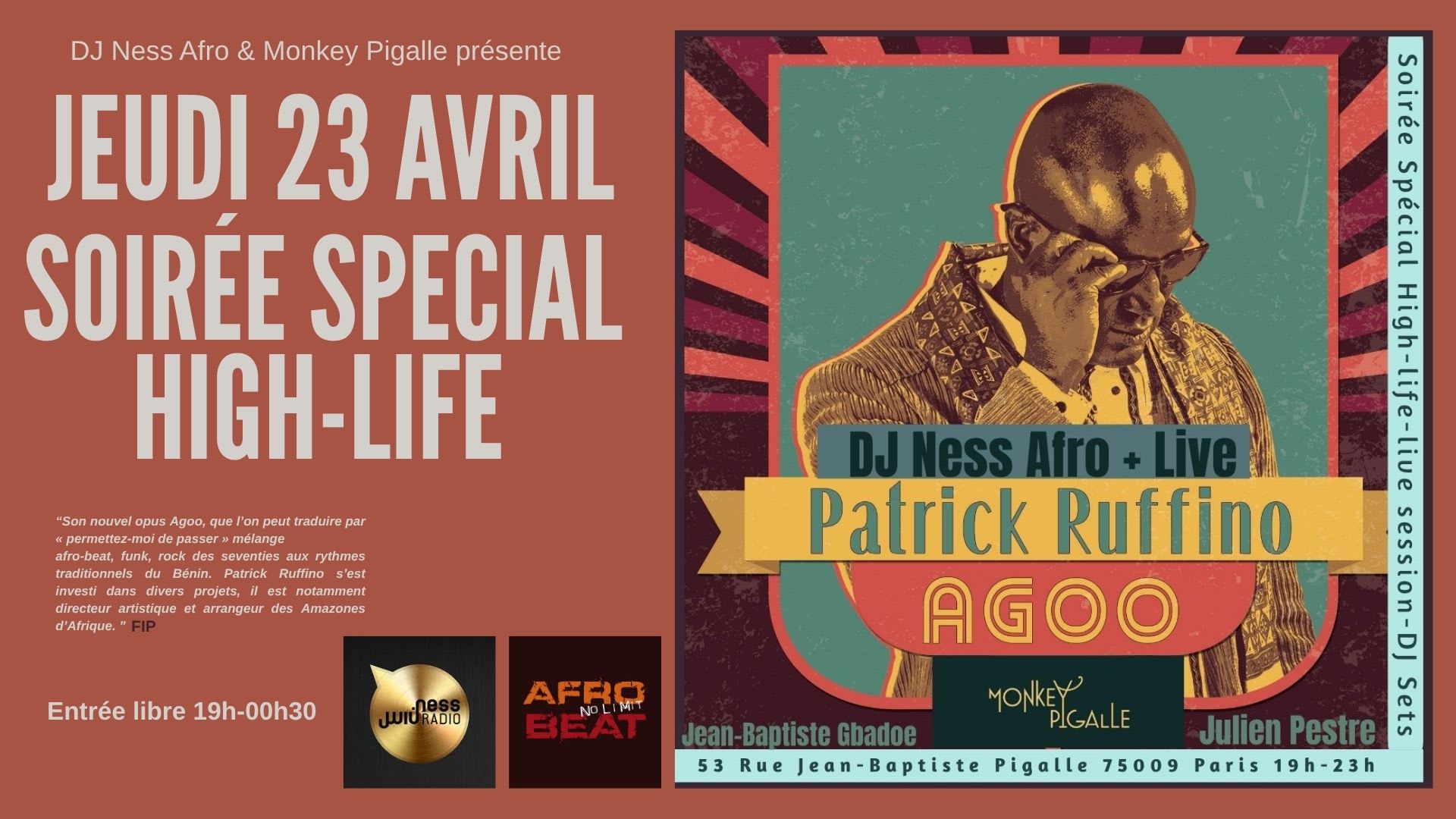 Dj Ness Afro Invite Patrick Ruffino