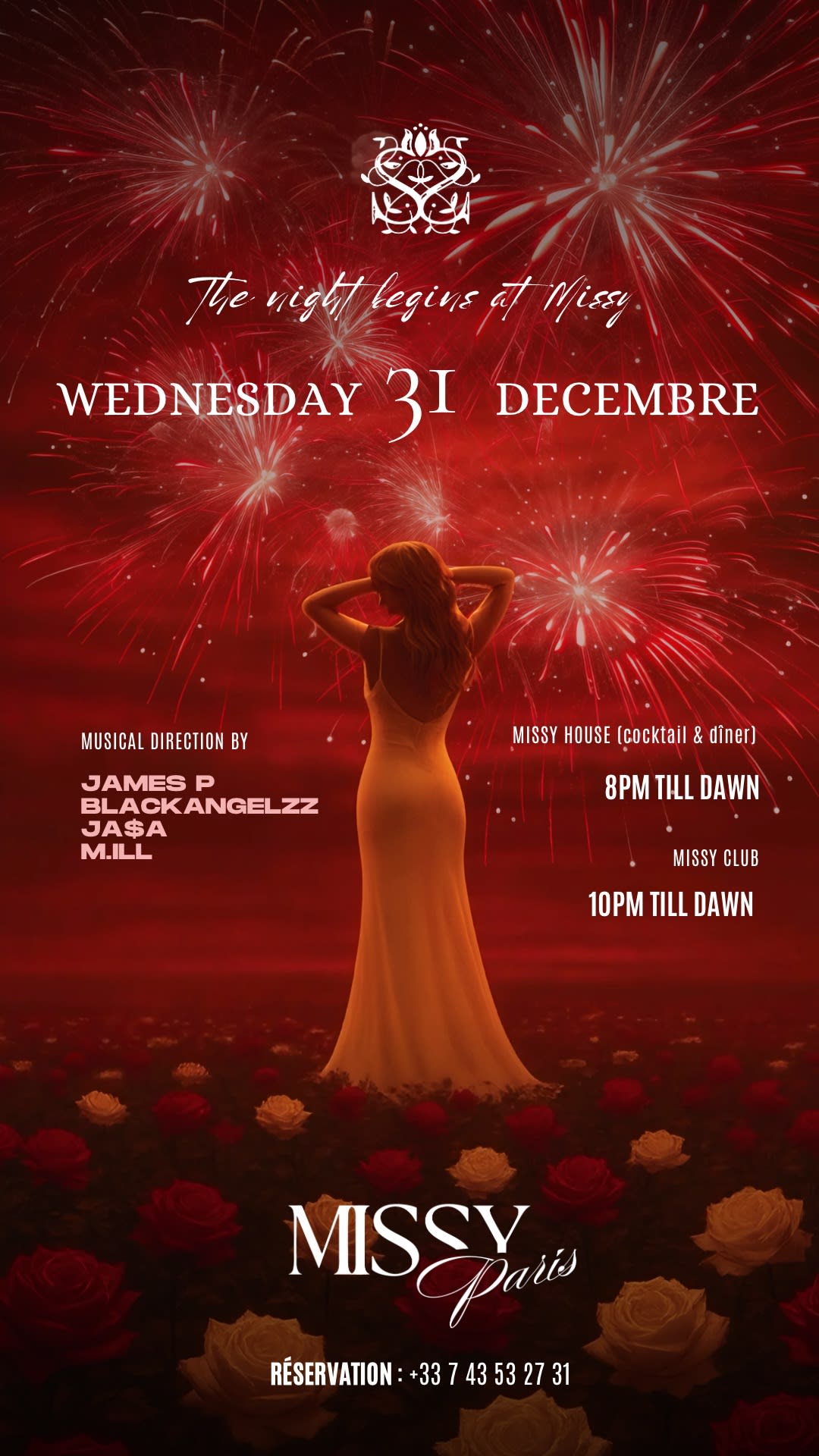 Missy New Year’S Eve (21h - 5h Cocktails Bar, Dîner & Club)