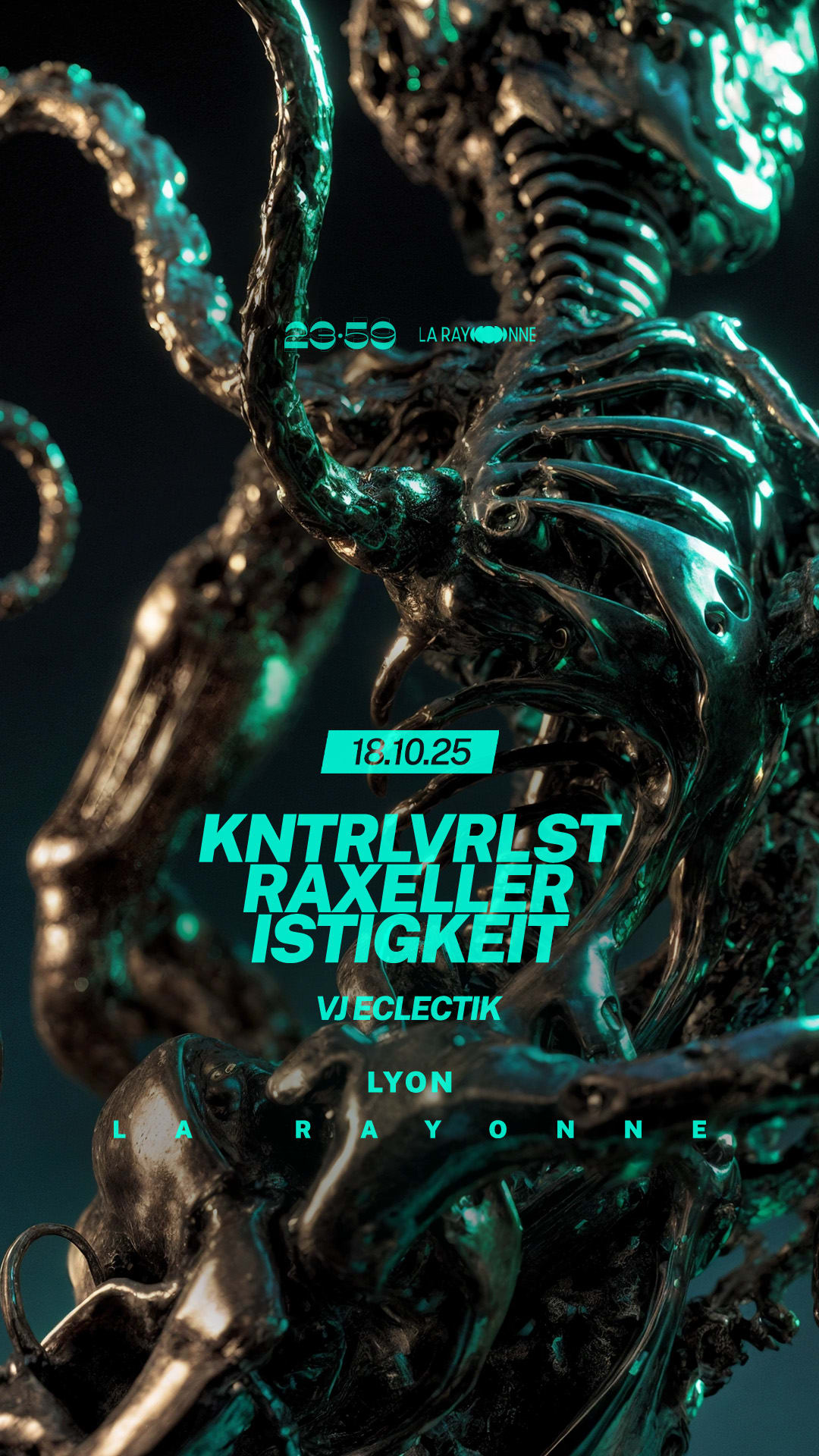 23:59 – Kntrlvrlst, Raxeller, Istigkeit