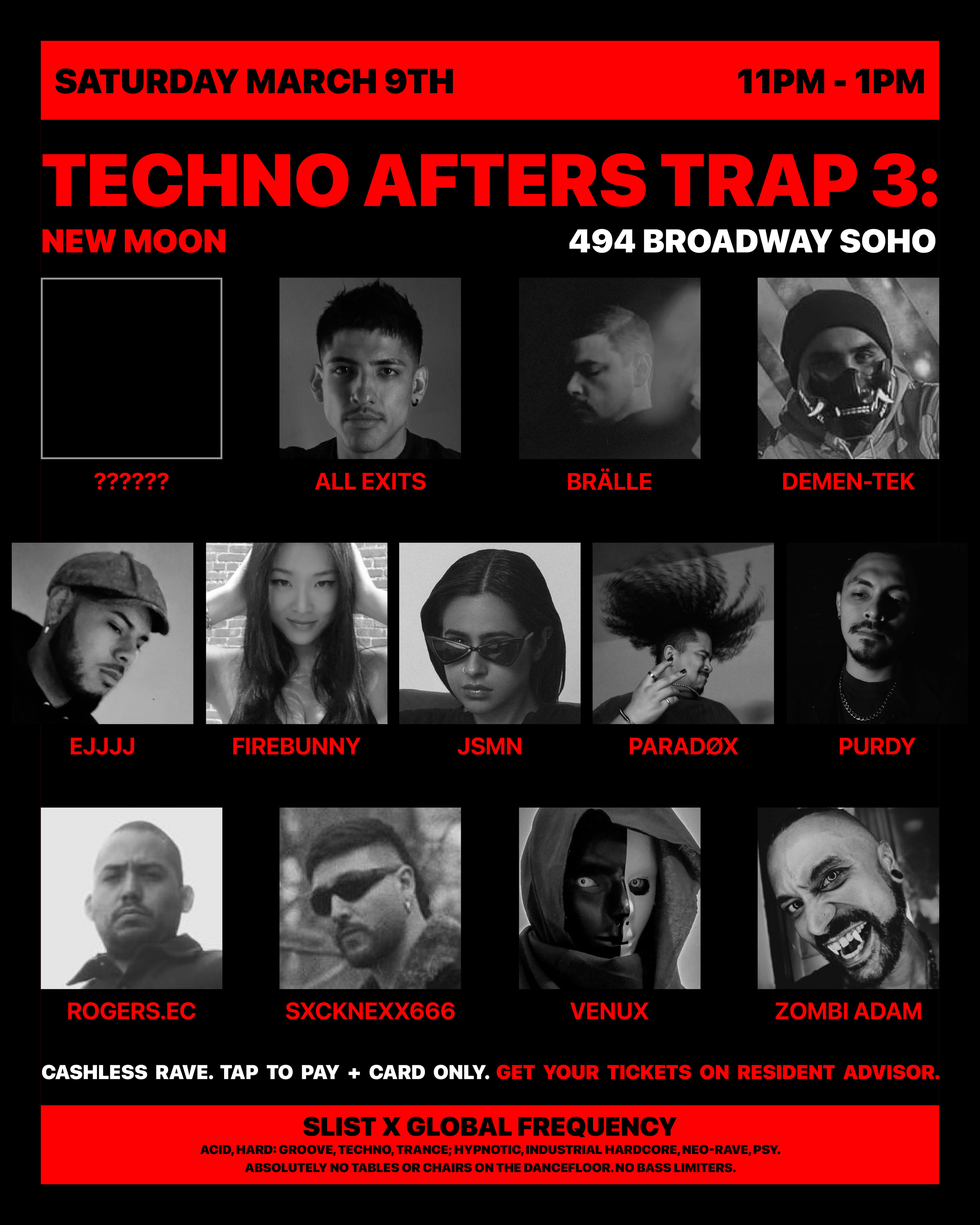 Techno Afters Trap 3