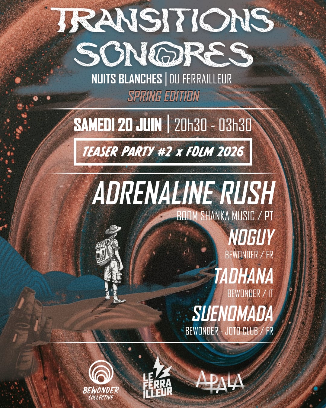 Teaser Party #2 @ Le Ferrailleur : Adrenaline Rush, Bewonder