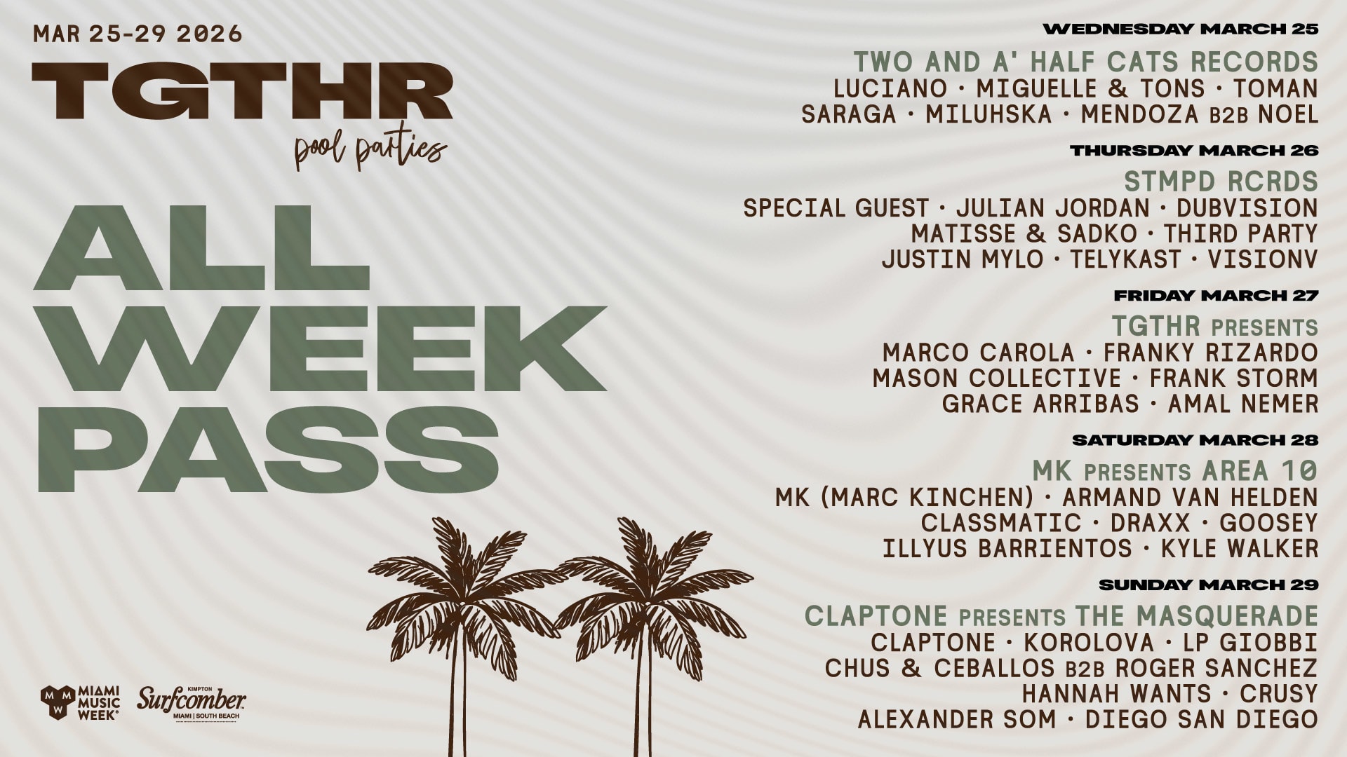Tgthr Pool Parties: All Week Pass