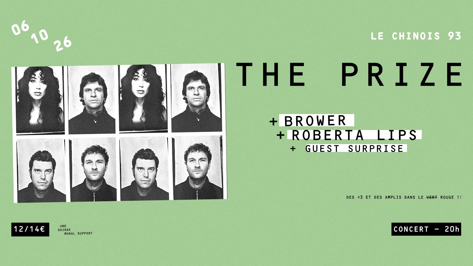 The Prize (Aus) + Bower (Us) + Roberta Lips + Guest Suprise