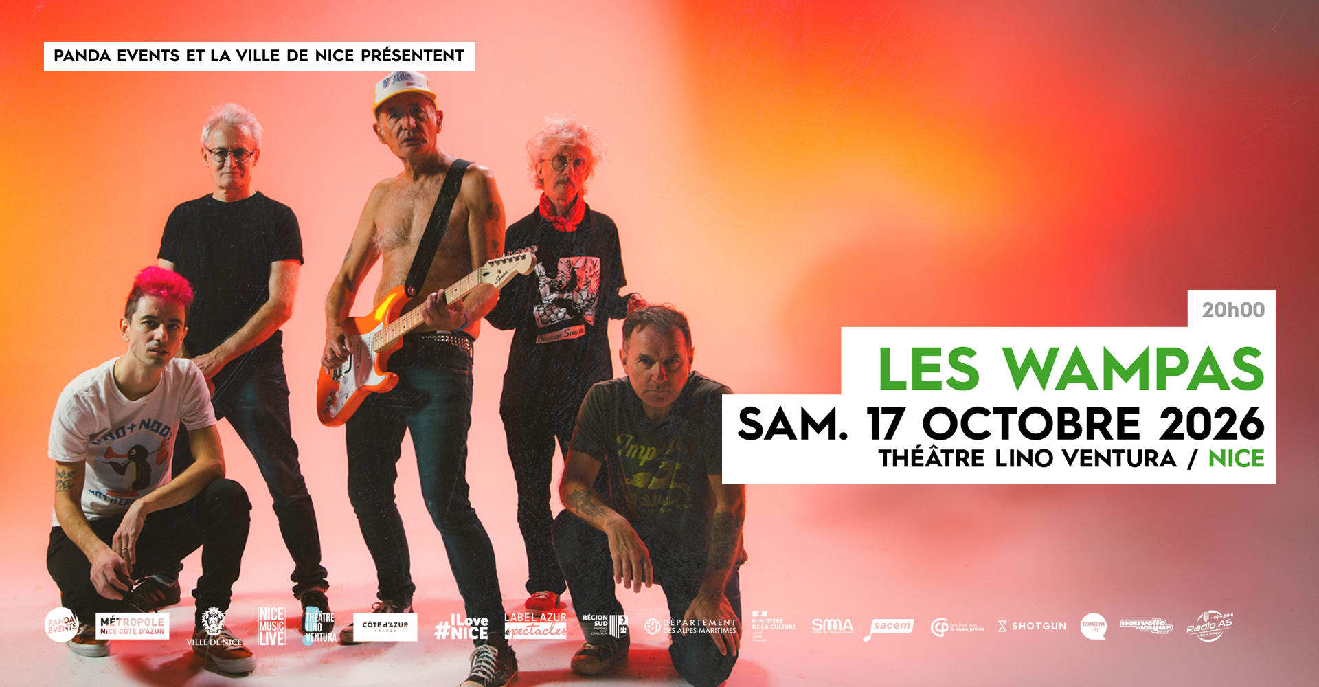 Les Wampas + Première Partie - Sam. 17 Oct. 2026 @ Nice