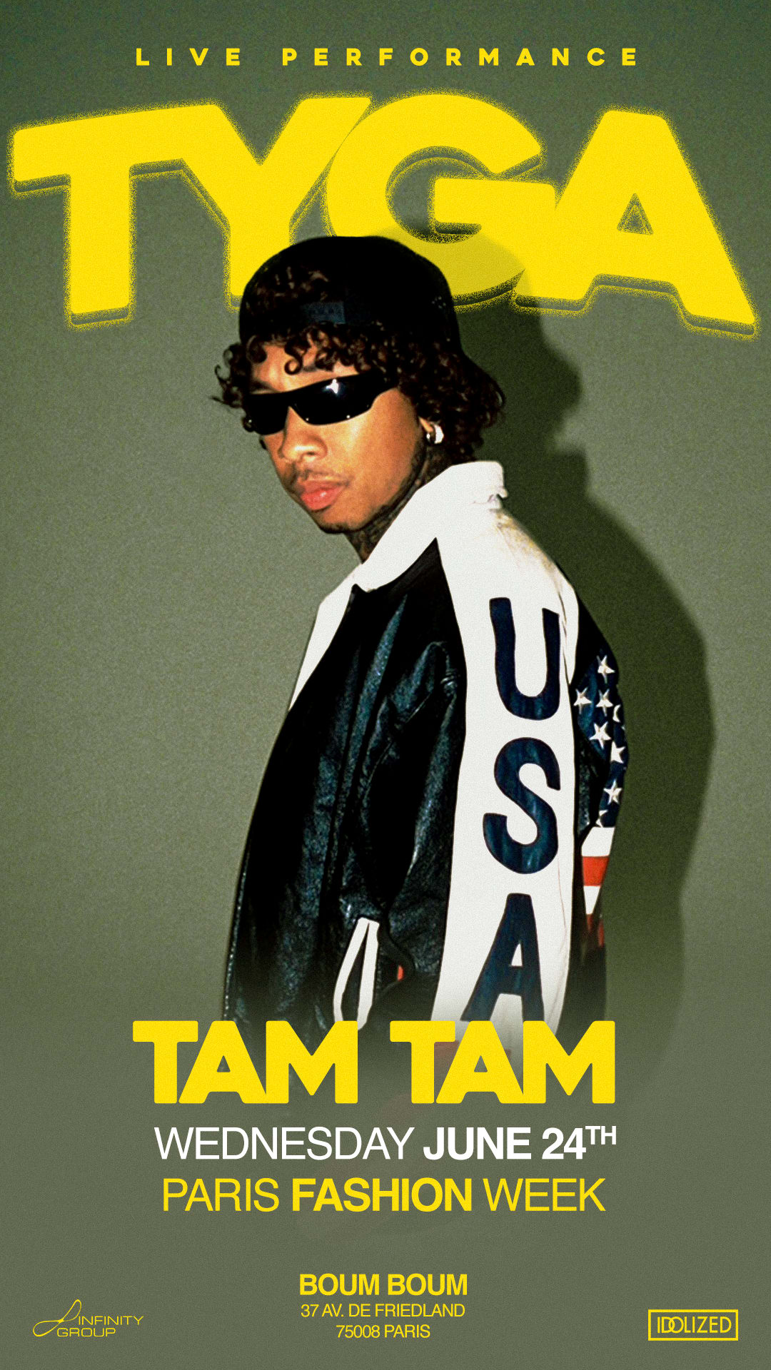 Mercredi 24 Juin - Tyga Live Performance - Tam Tam Fw