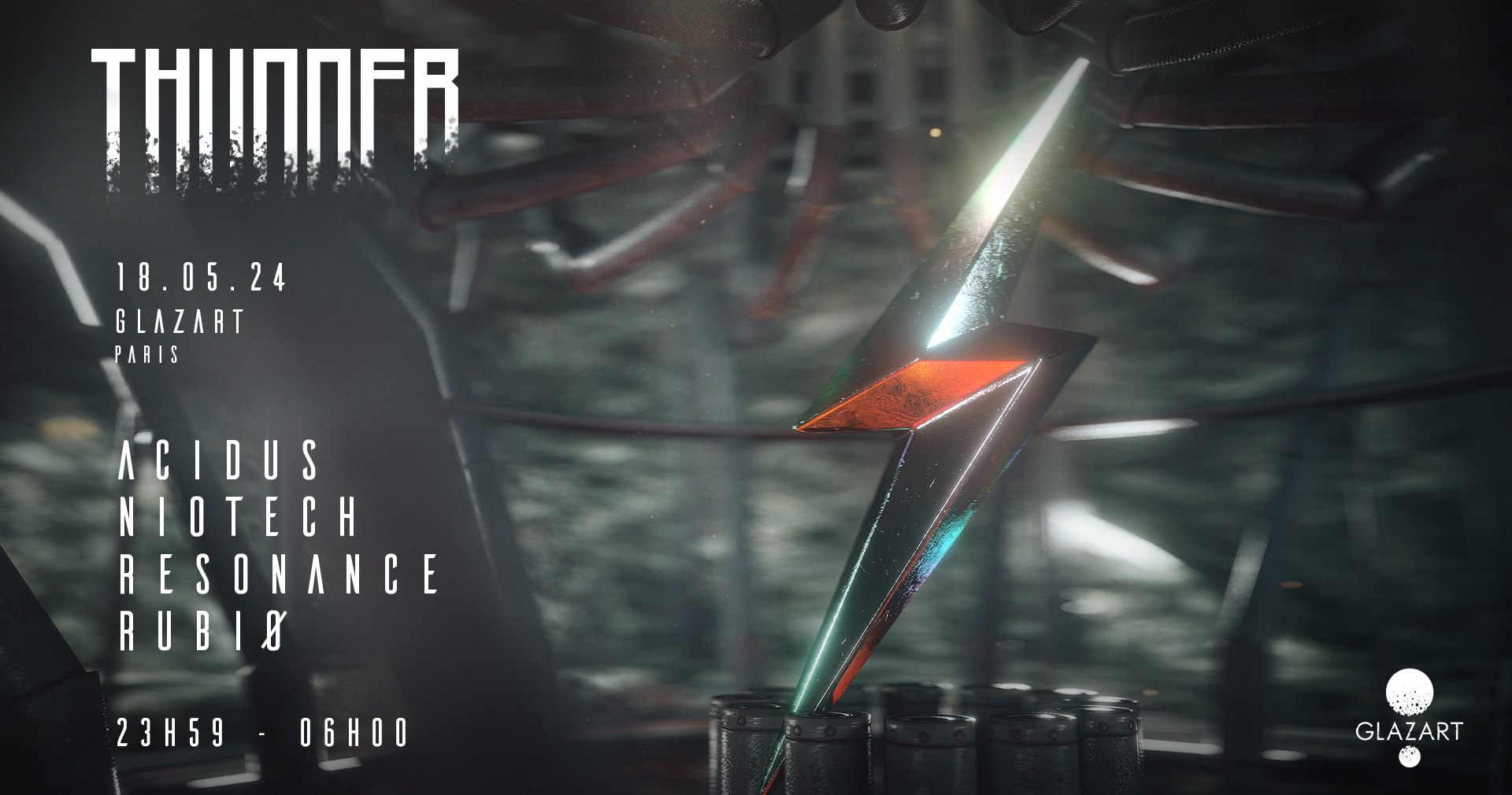 Thunder X Glazart : Acidus, Niotech, Resonance, Rubiø