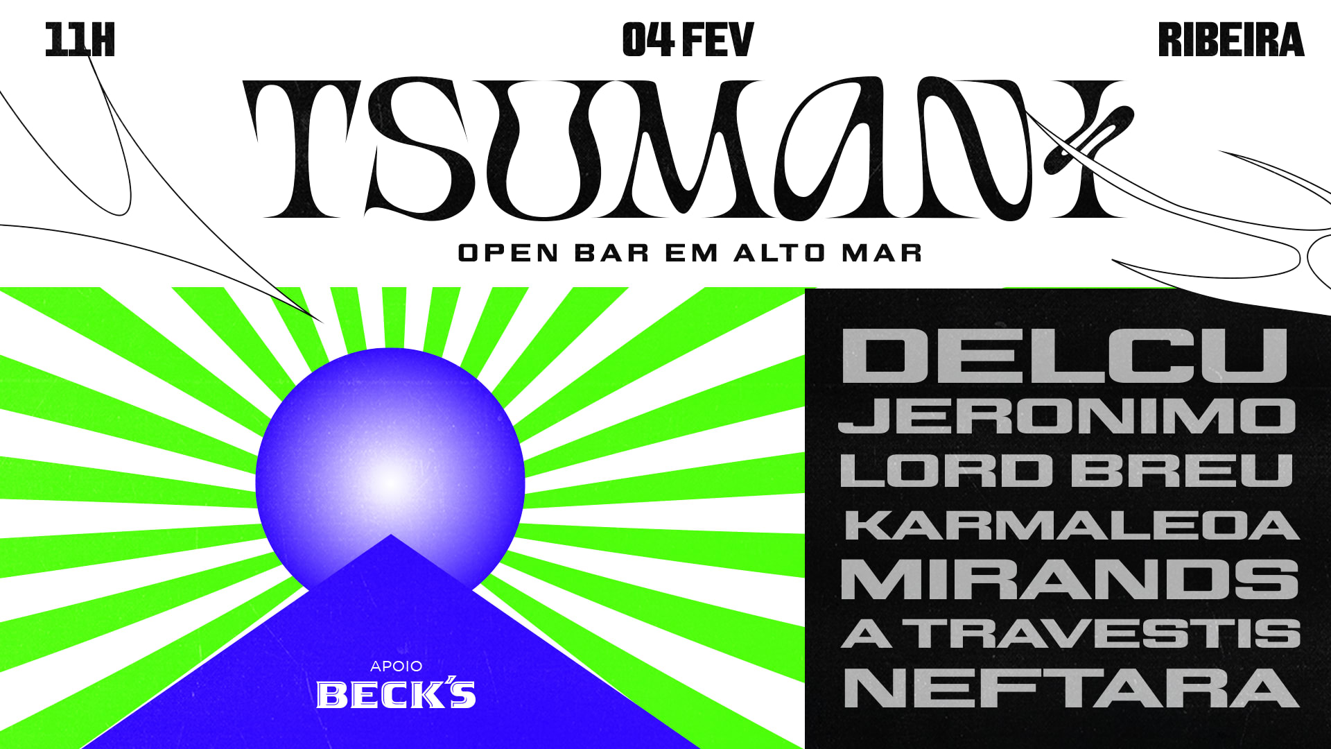 Tsumani | Open Bar Em Alto Mar