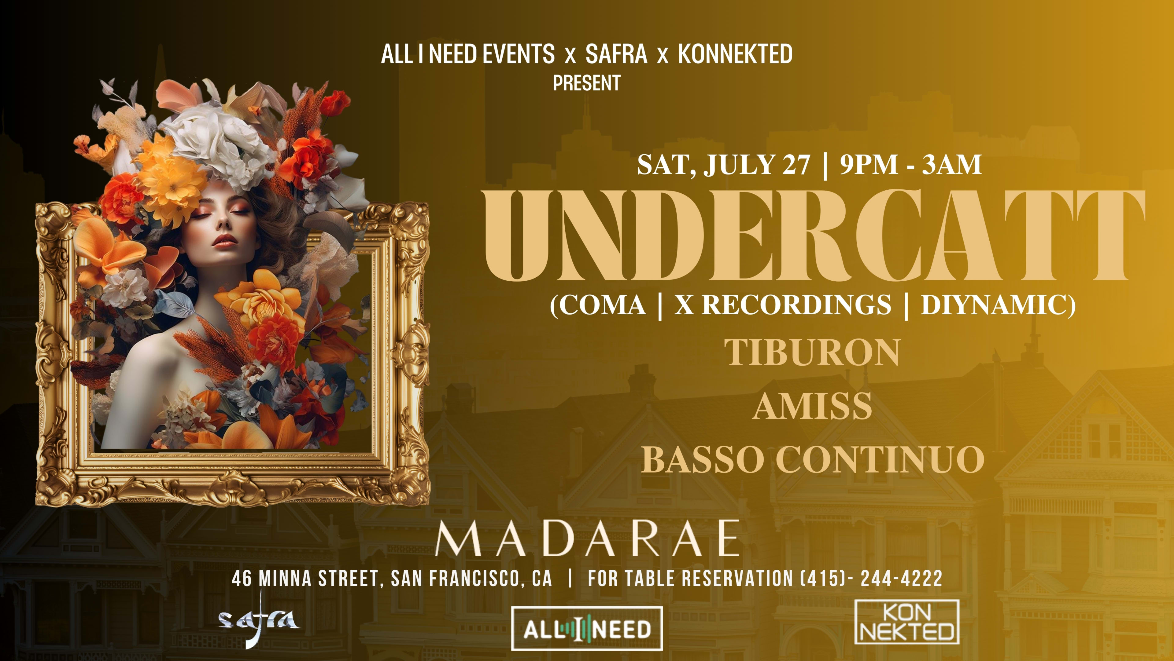Undercatt (Coma | Diynamic) + 2 For 1 Drink Deal