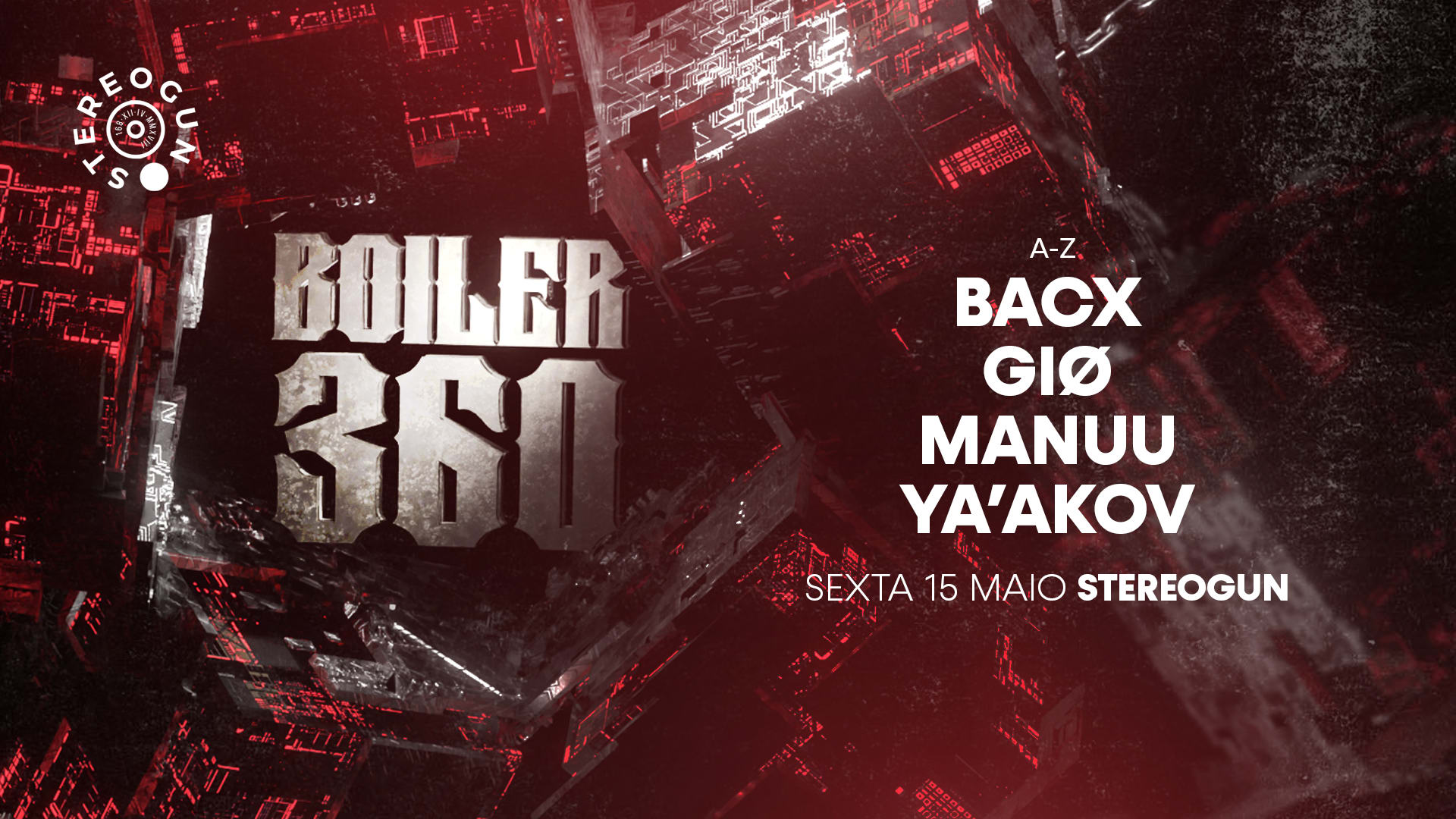 Boiler 360: Schranz & Industrial Na Stereogun