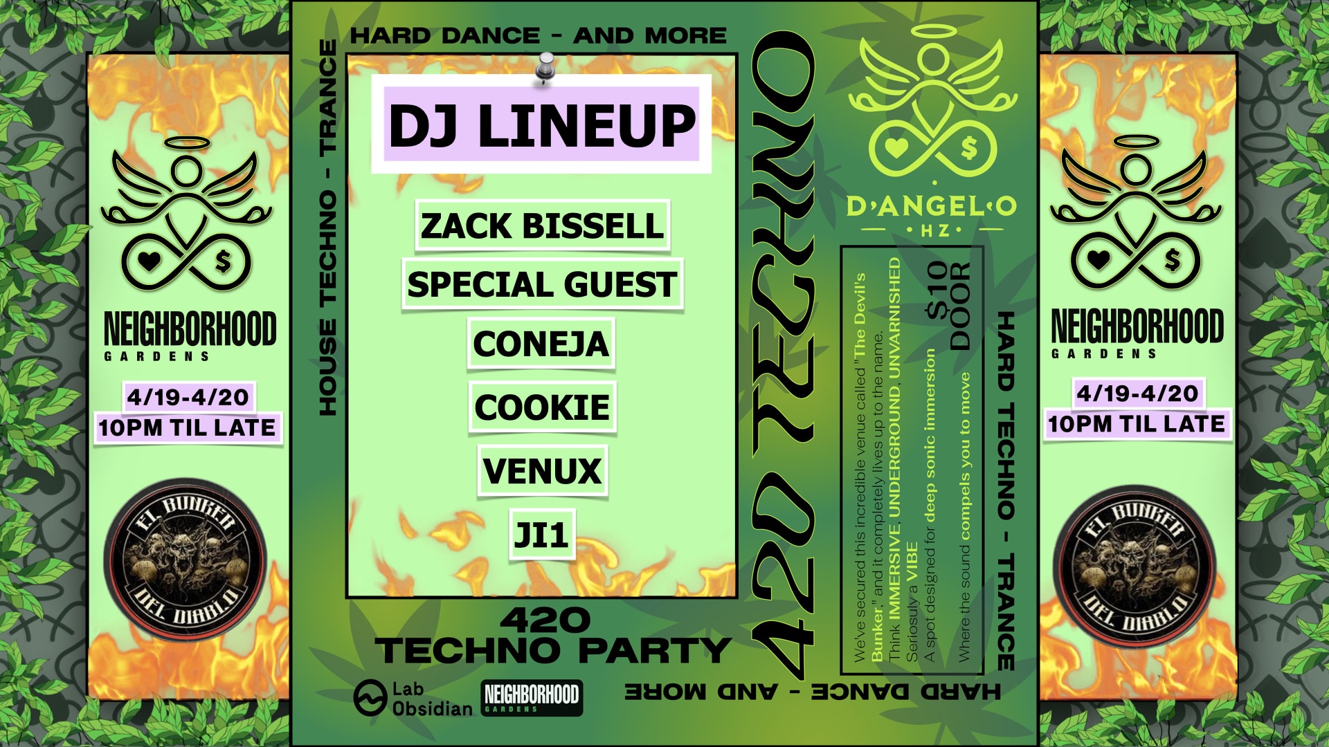Countdown 420 Techno Party