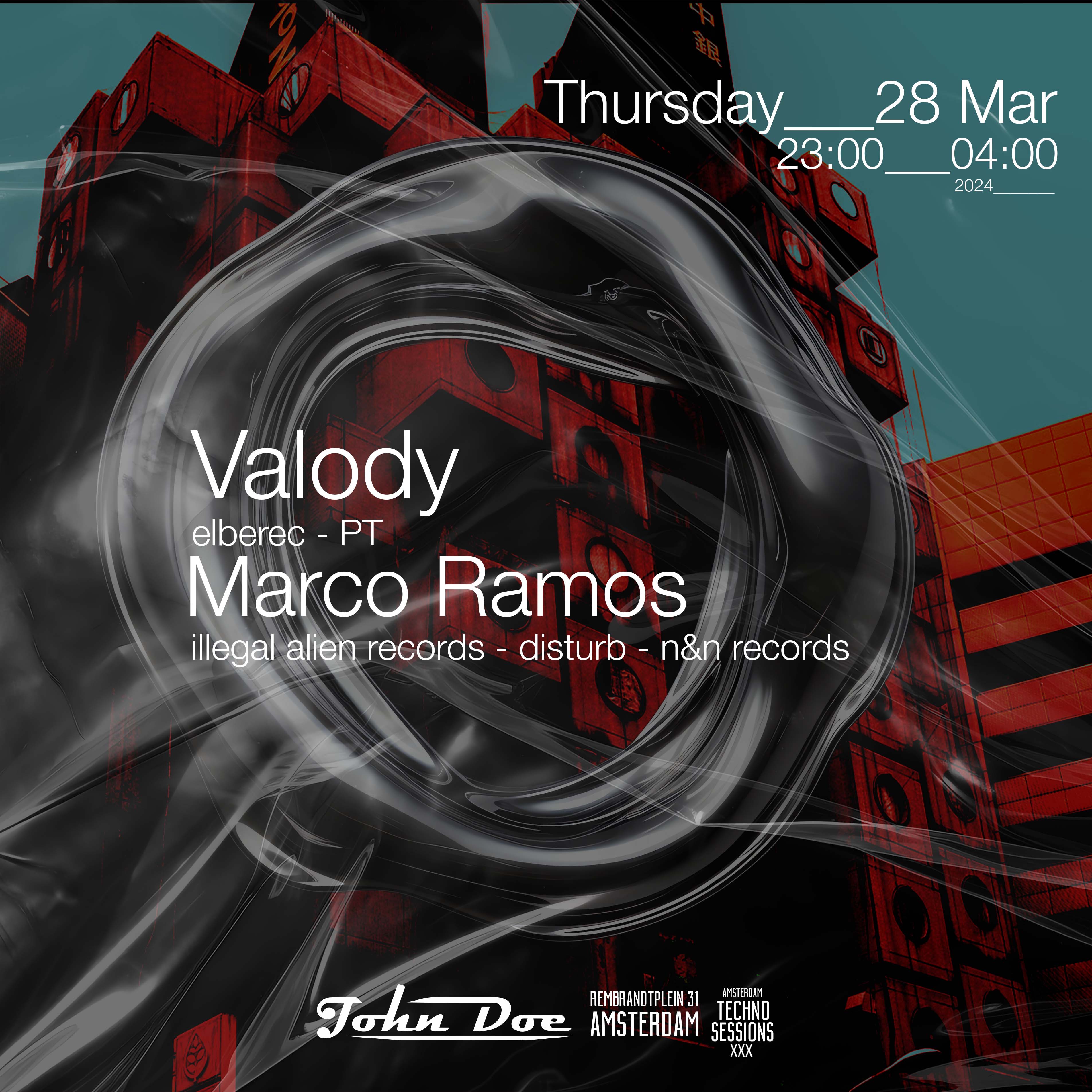 Amsterdam Techno Sessions W/ Valody (Elberec) & Marco Ramos