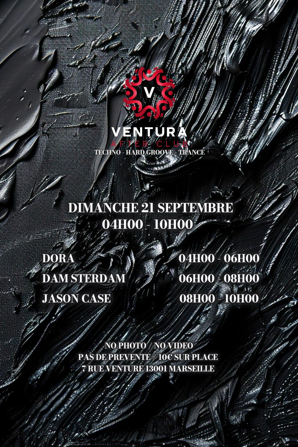 Ventura After Techno W/ Dora, Dam Sterdam & Jason Case