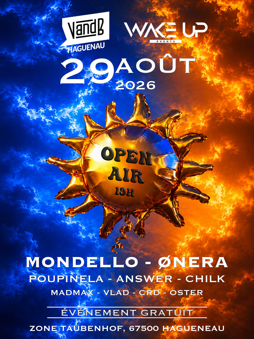 🚨 Open Air 100 % Gratuit – V And B X Wake Up 🚨