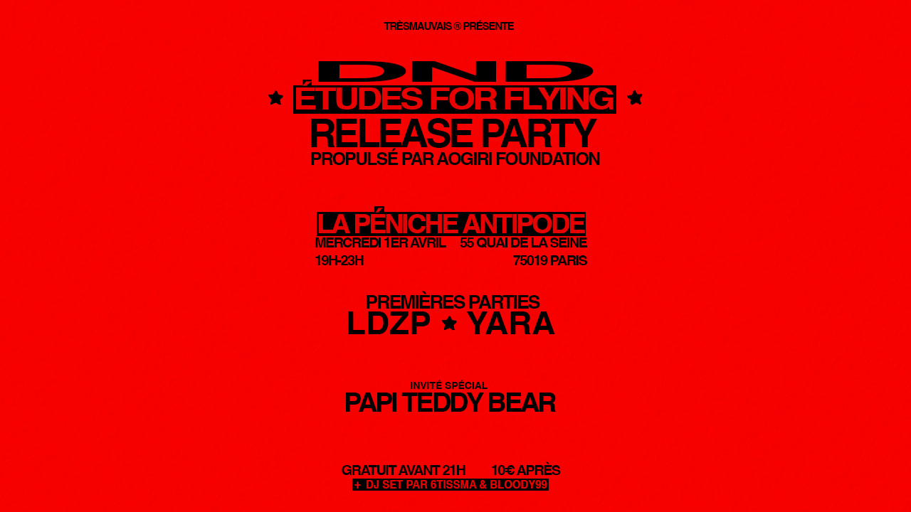 Études For Flying Release Party