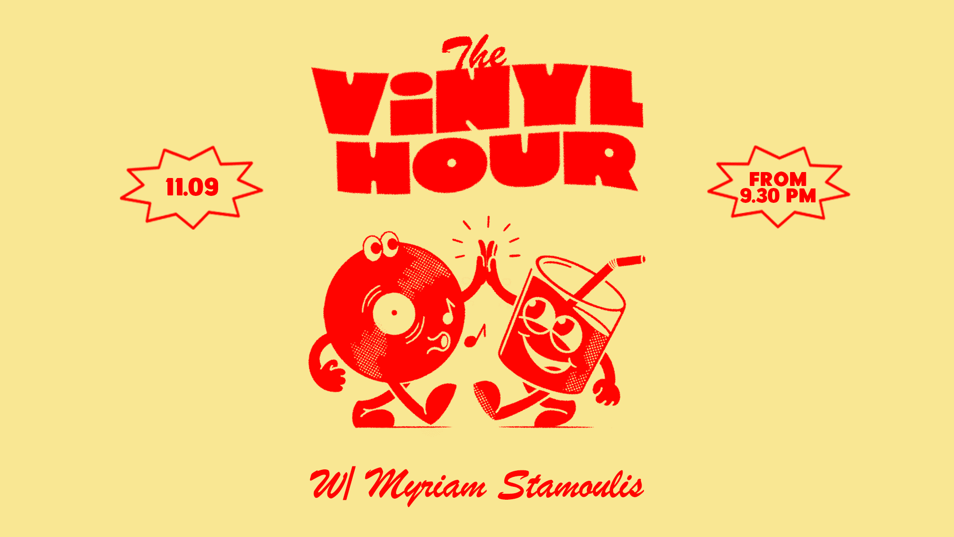 The Vinyl Hour Invite Myriam Stamoulis