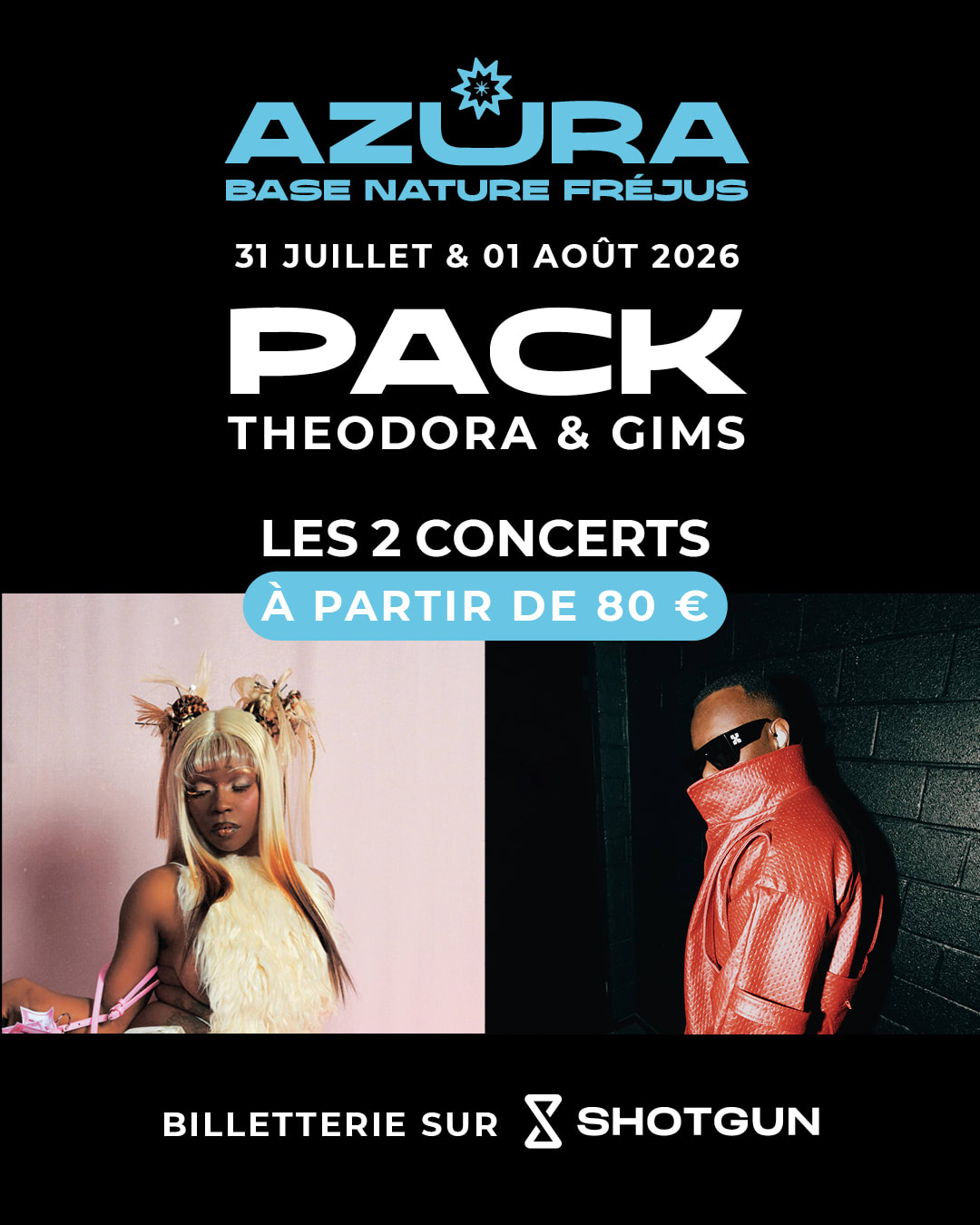 Pass 2 Concerts Theodora+Gims / Azura 2026