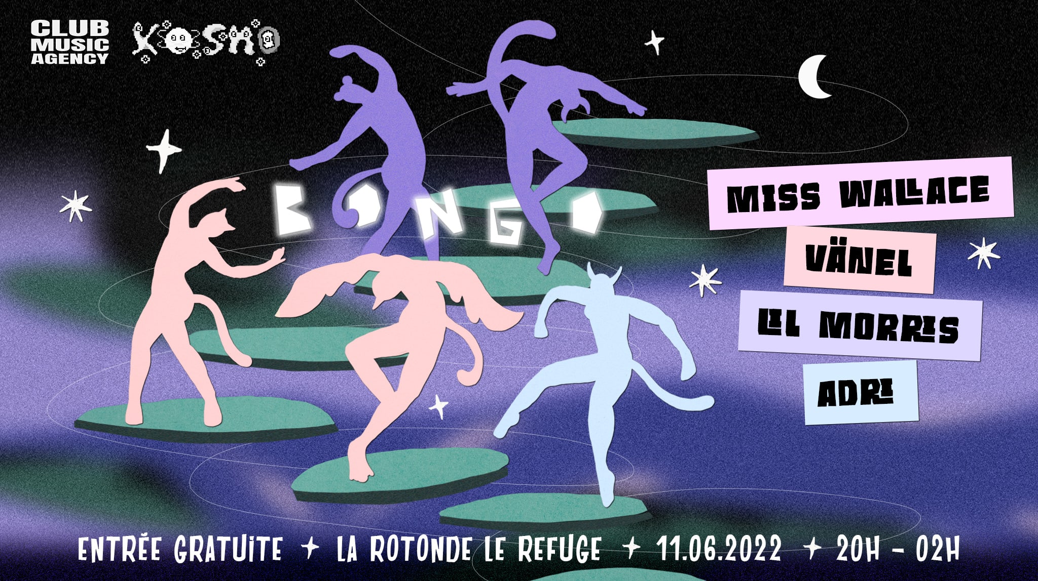 Bongo Et Les Enfants Sauvages S'emmêlent @ Refuge La Rotonde