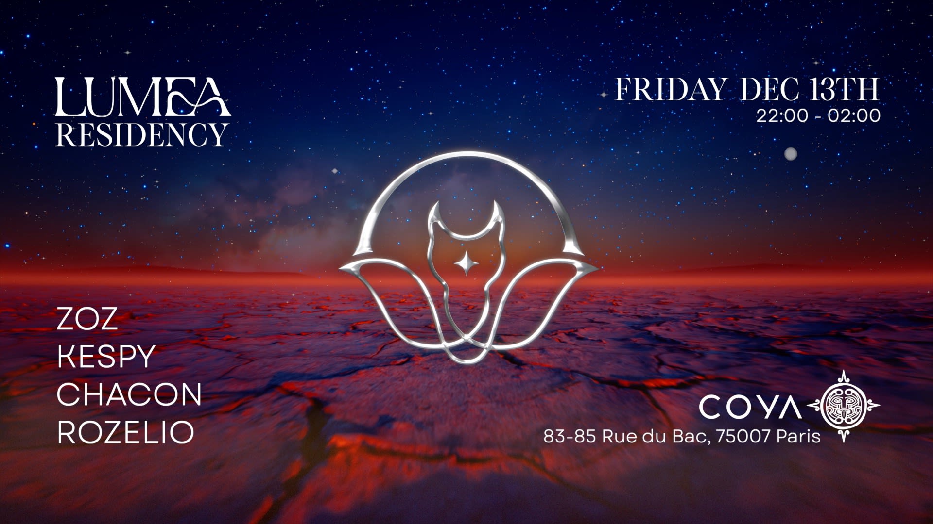 Lumea Residency #5 @Coya Paris | Chacon, Zoz, Rozelio, Kespy