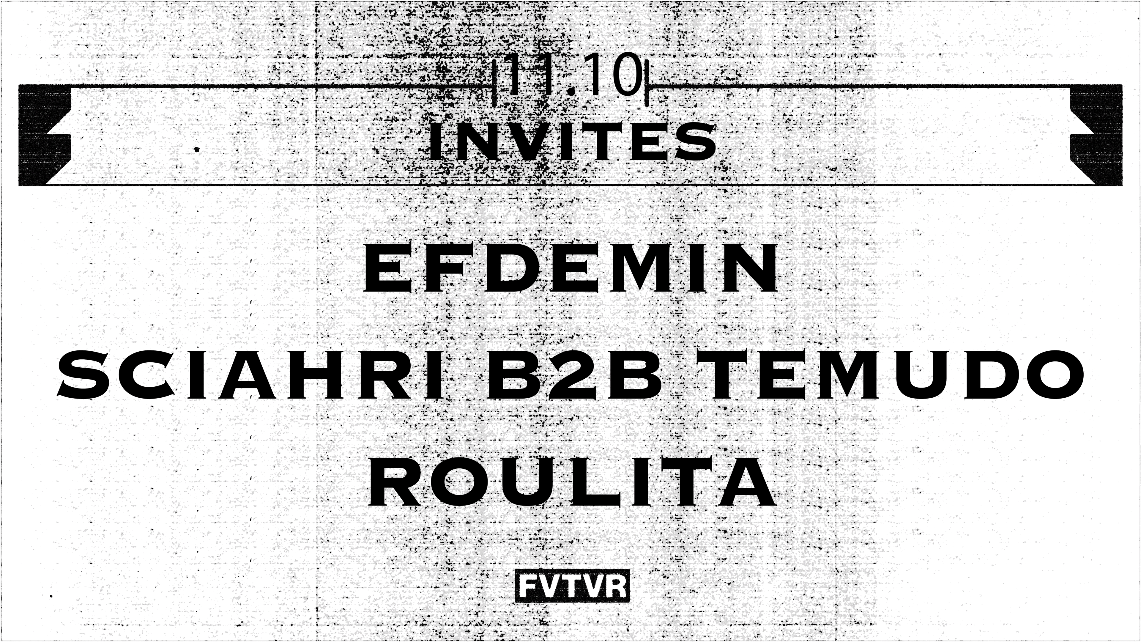 Efdemin, Sciahri B2b Temudo, Roulita