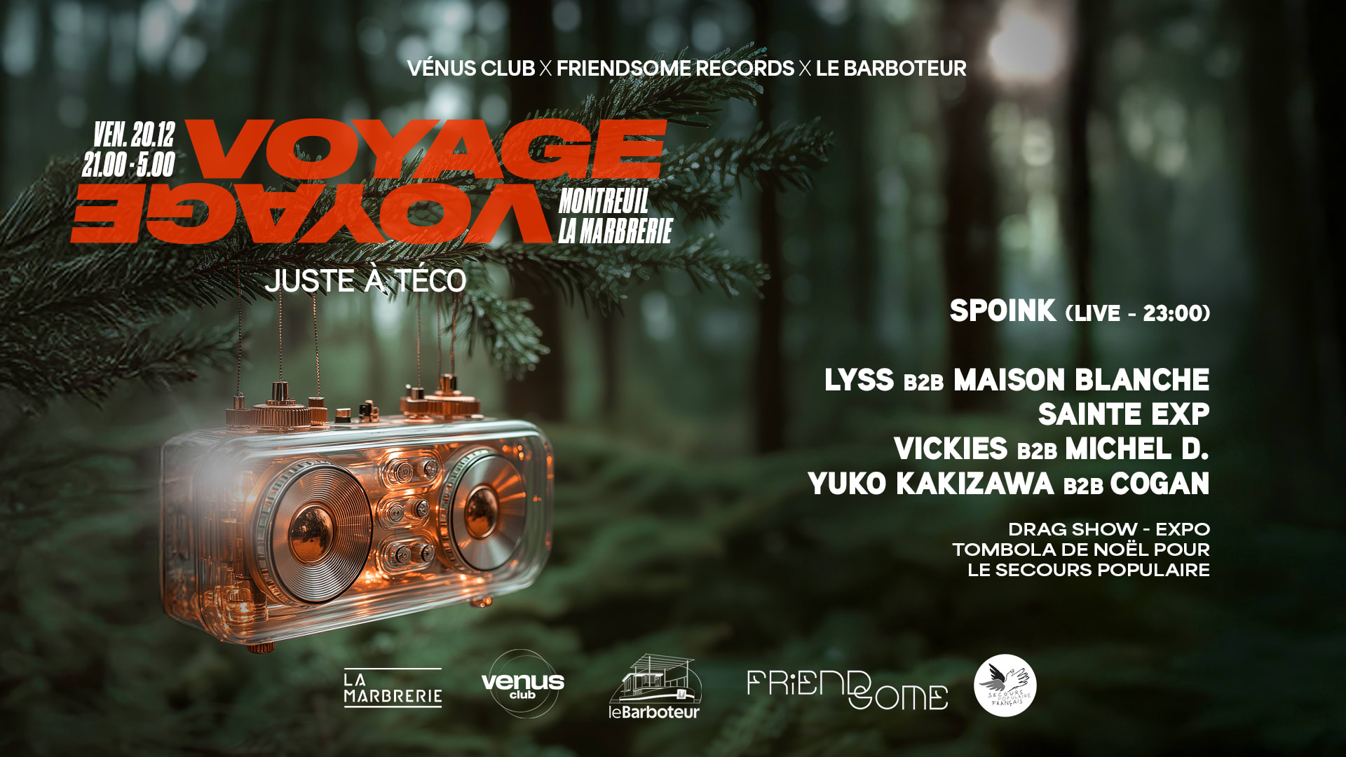 Voyage Voyage : Vénus Club, Friendsome Records, Le Barboteur